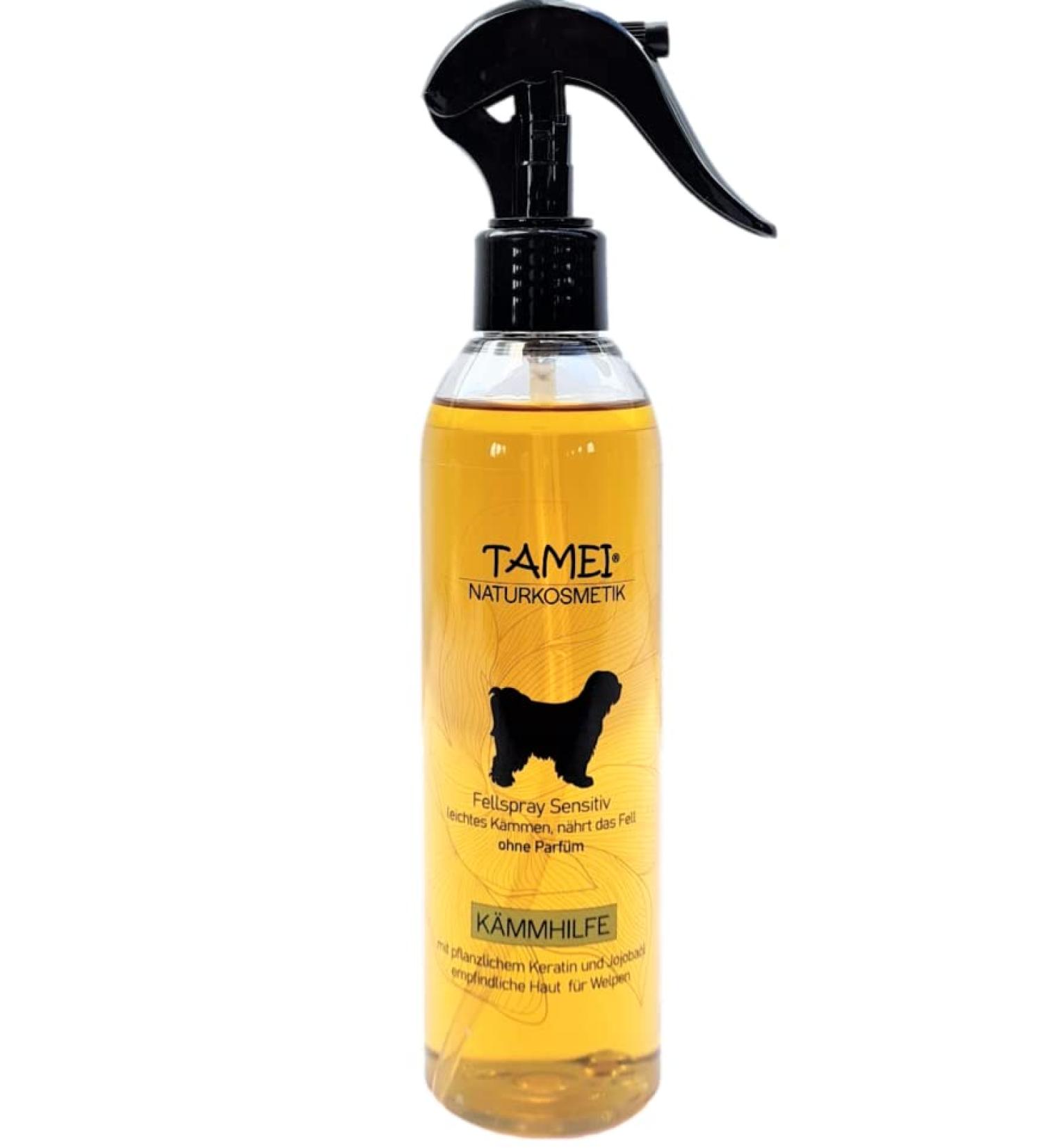 TAMEI BIO Fellspray for Sensitive Dogs & Puppies - Fragrance-Free Vegan Combing Aid & Care - 250ml - Fur Vitalizing & Smooth - Buy Online on SooperMarket.com