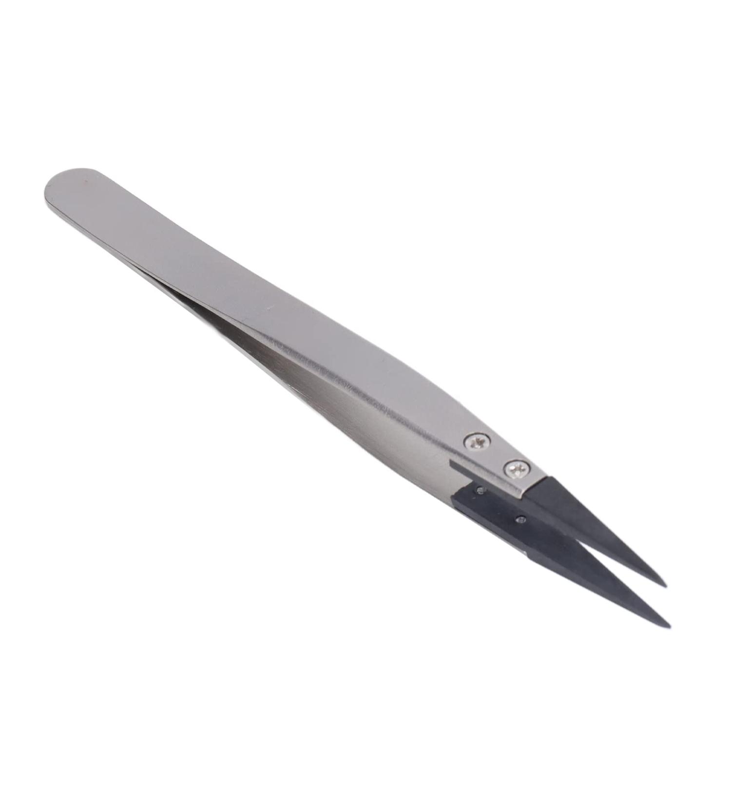 High-Quality Plastic & Stainless Steel Tweezers | Carbon Fiber Design for Aerospace & Microelectronics - Buy Online on SooperMarket.com