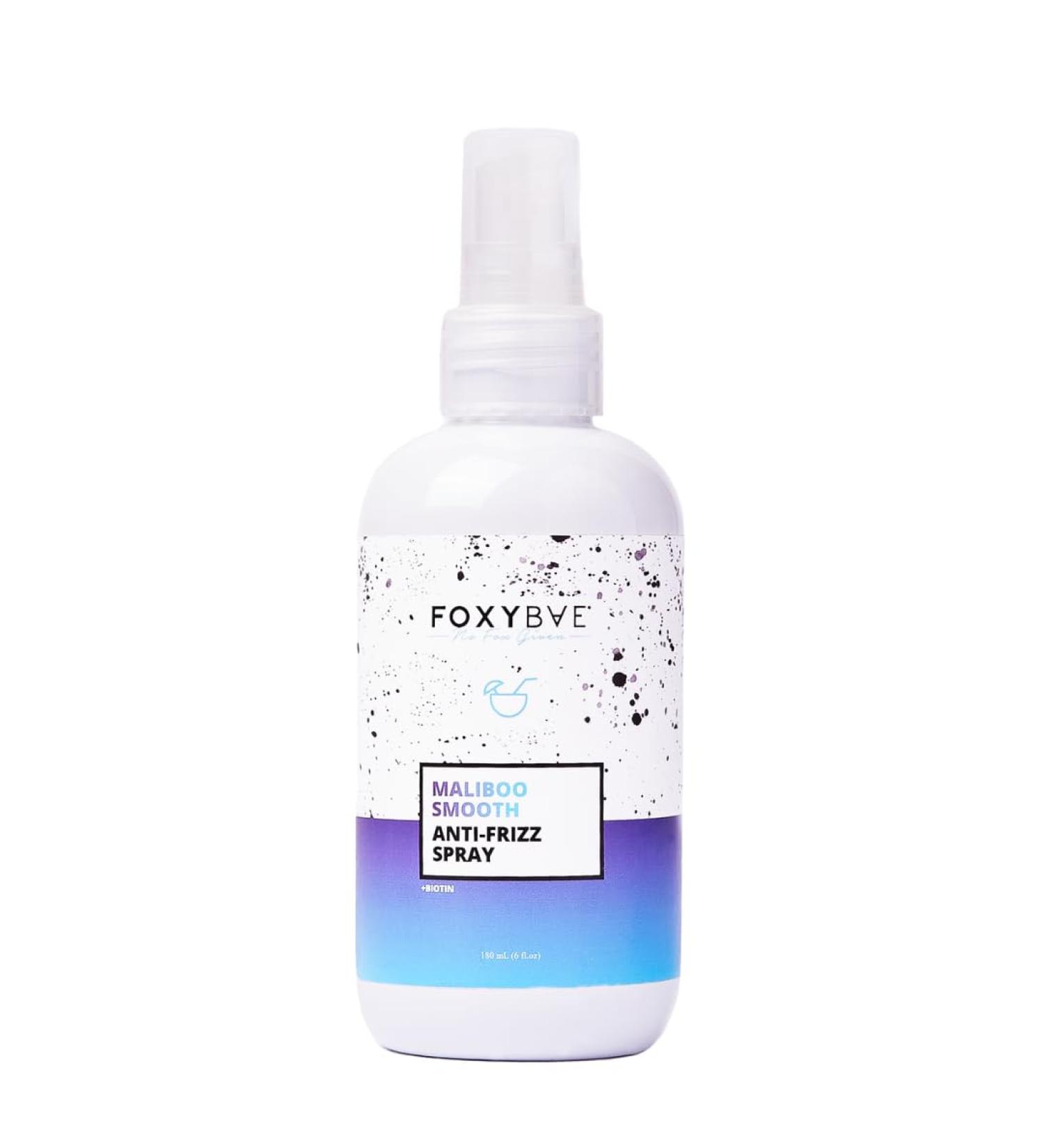 FoxyBae Anti Frizz Spray - with Biotin - Smoothes Hair Hydrates Nourishing - Lightweight Formula - Maliboo Smooth - 6 Fl Oz - Buy Online on SooperMarket.com