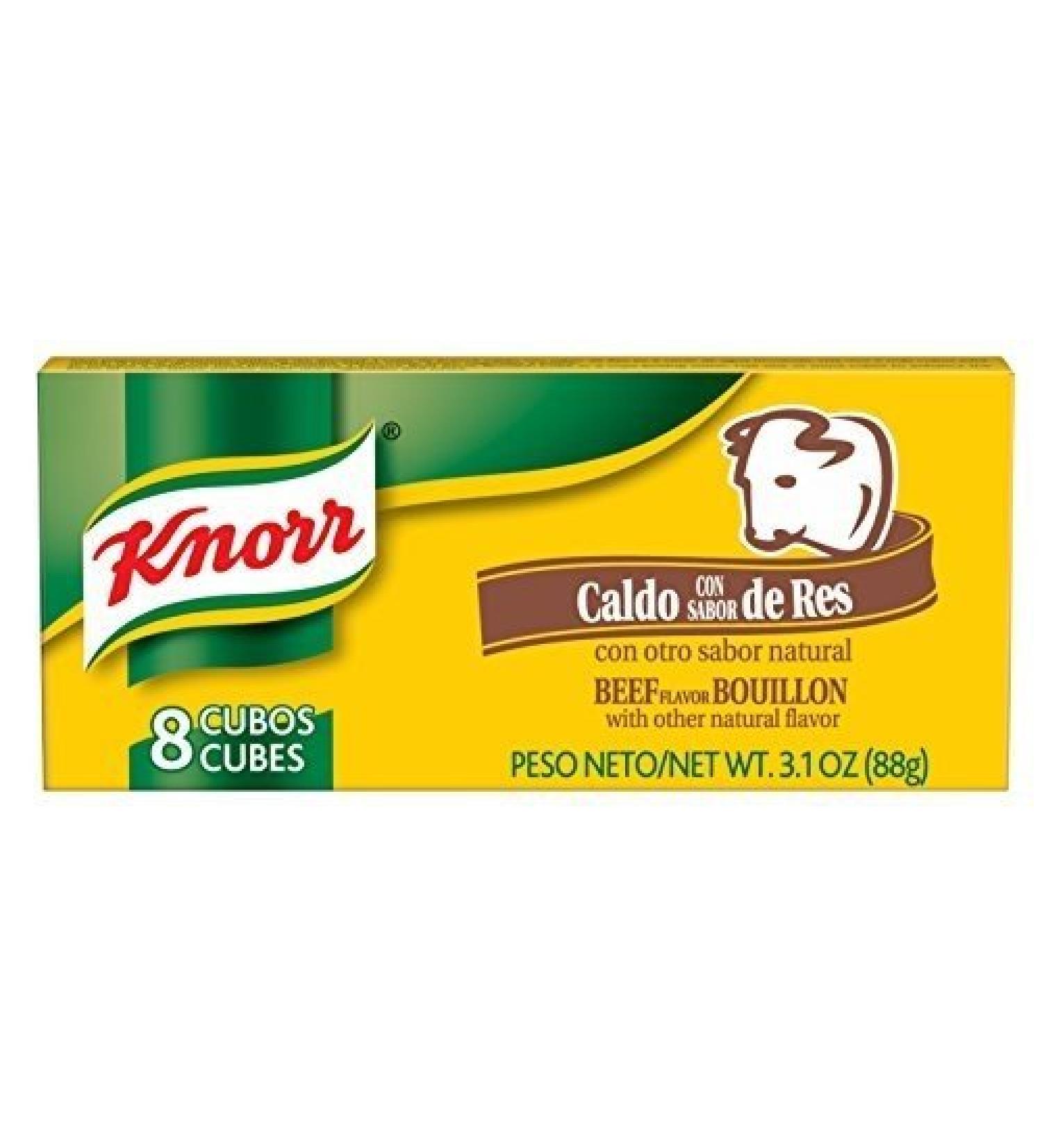 Knorr Bouillon Cube Hsp Beef 8C 3.1 Oz