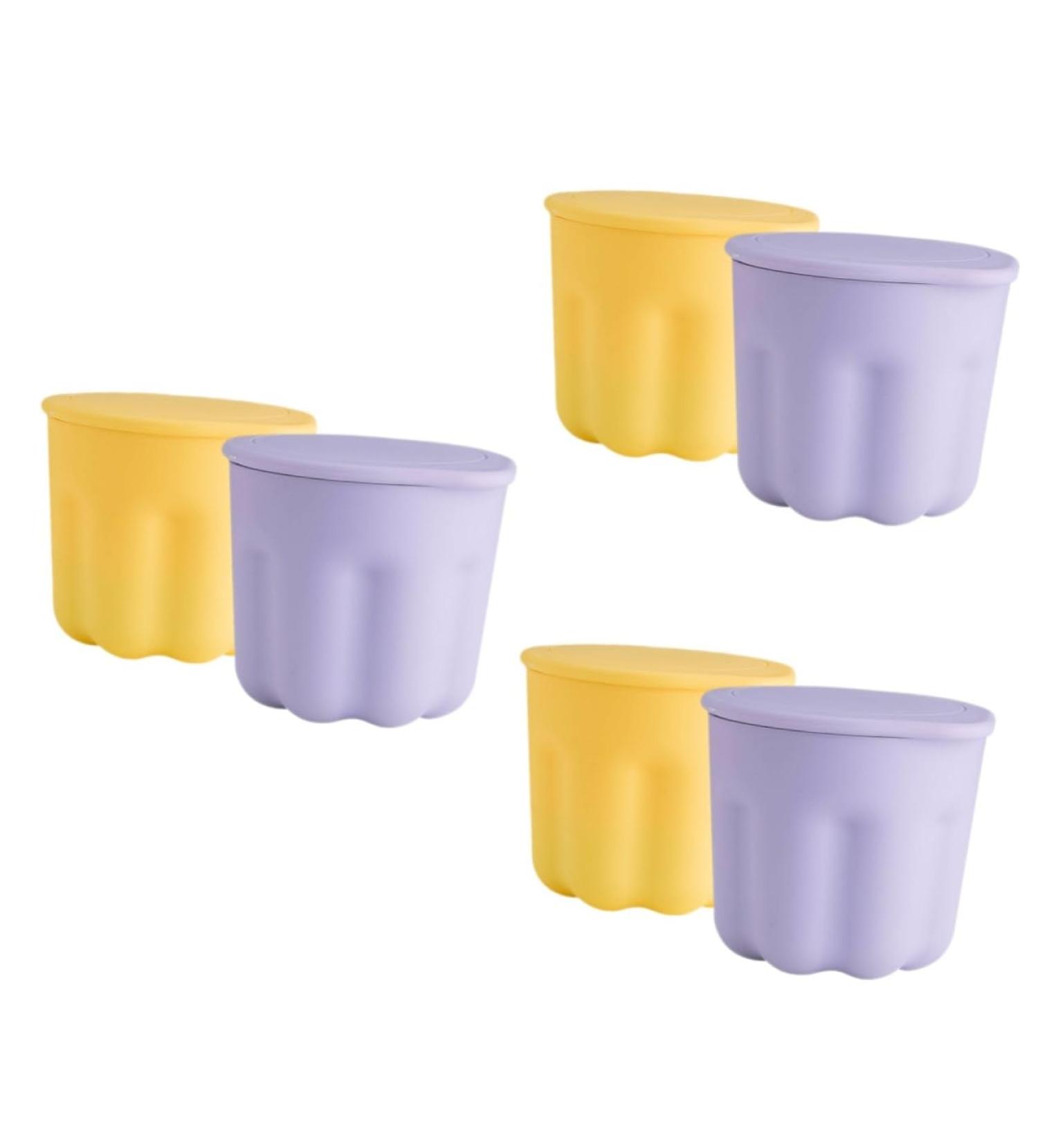 minkissy 6 Sets Pp Washing Bowl Makeup Cleaner Mat Cleaning Bowl Brush Cleaning Pad Puff Cleaning Scrubber Makeup Cleaning Mat Tool Beauty Kit Makeup Brush Cleaning Kit Silica Gel - Buy Online on SooperMarket.com