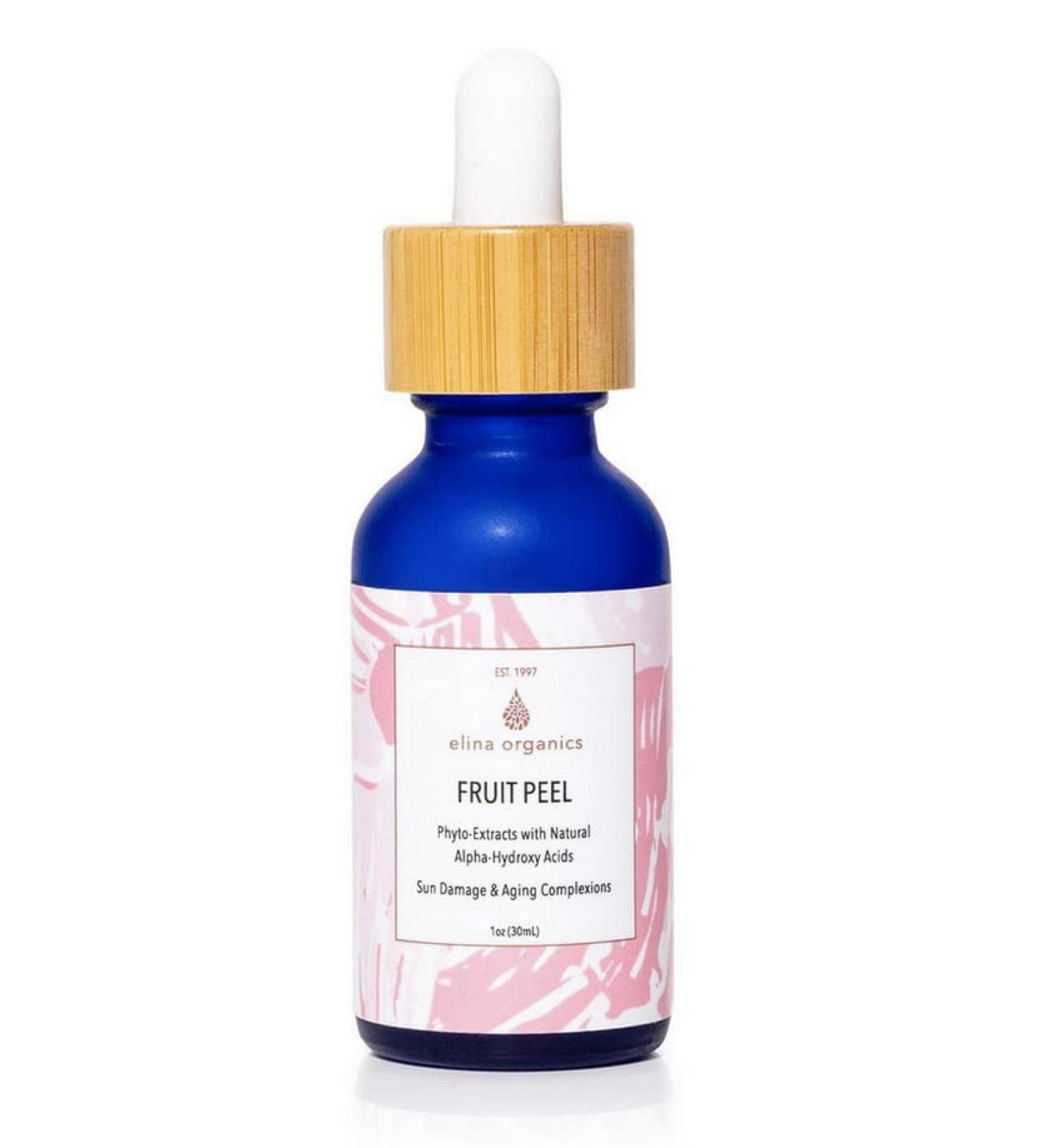 Natural Fruit Peel Face Serum - Reduce Age & Sun Spots | Vitamin C & AHA | 1oz Handmade Organic Skincare - Buy Online on SooperMarket.com