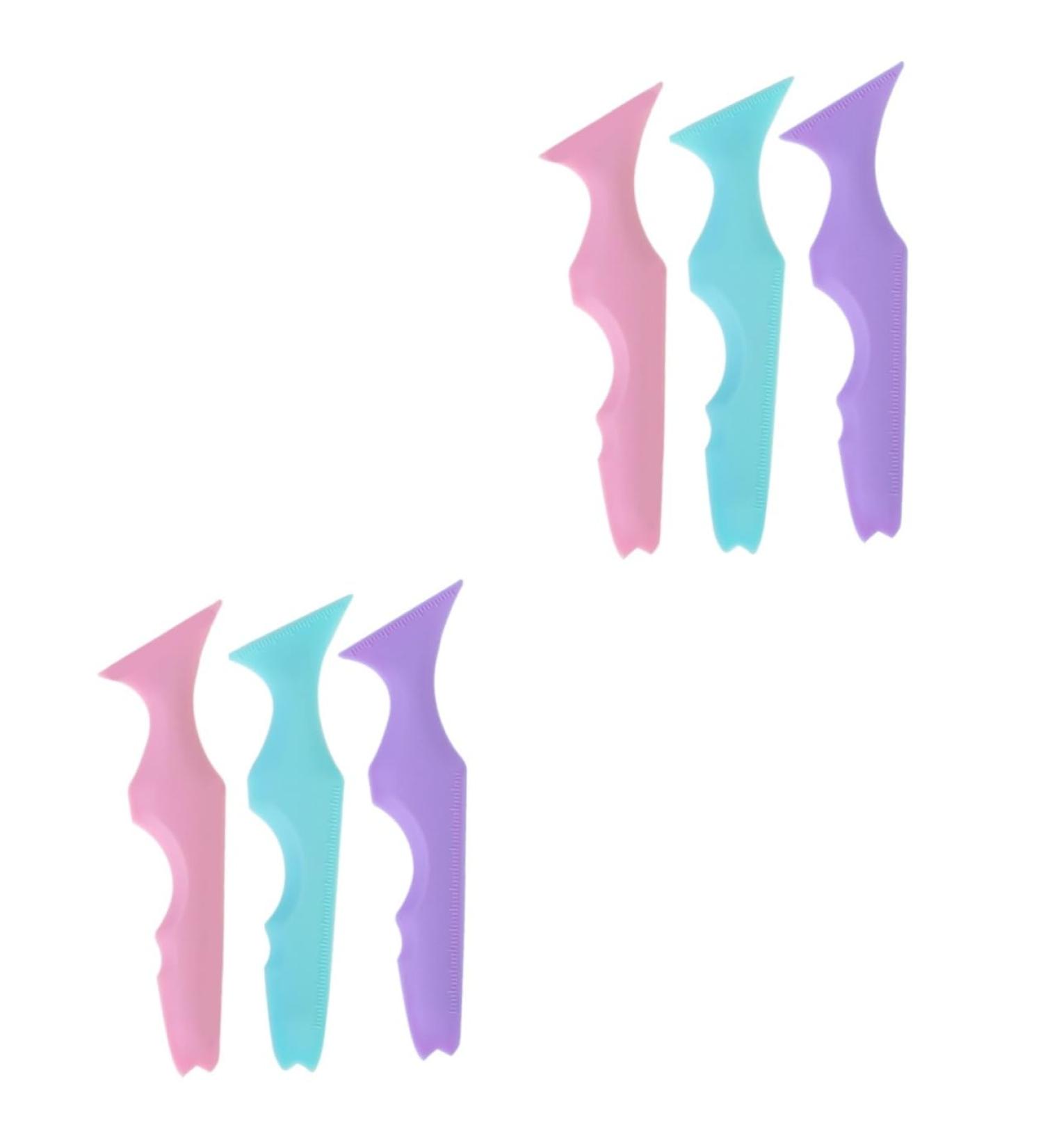 Baluue 6 Pcs Silicone Beauty Ruler Lipstick Makeup Tool Lash Tool Mascara Drawing Eyeliner - Buy Online on SooperMarket.com