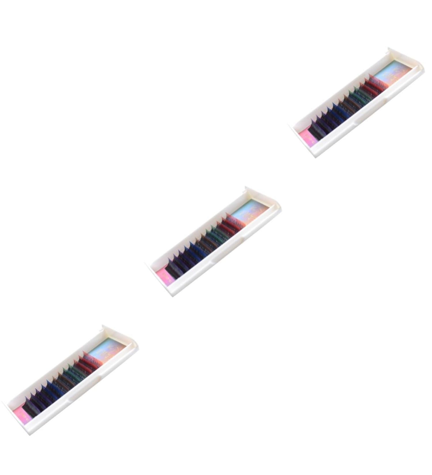 FOMIYES 3 Sets Eyelashes Extension Lashes False Eyelashes Adhesive Fake Eyelashes No Irritation Cruelty- Long False Eye Lashes Lash Extensions False Lashes Natural 3d Mix - Buy Online on SooperMarket.com