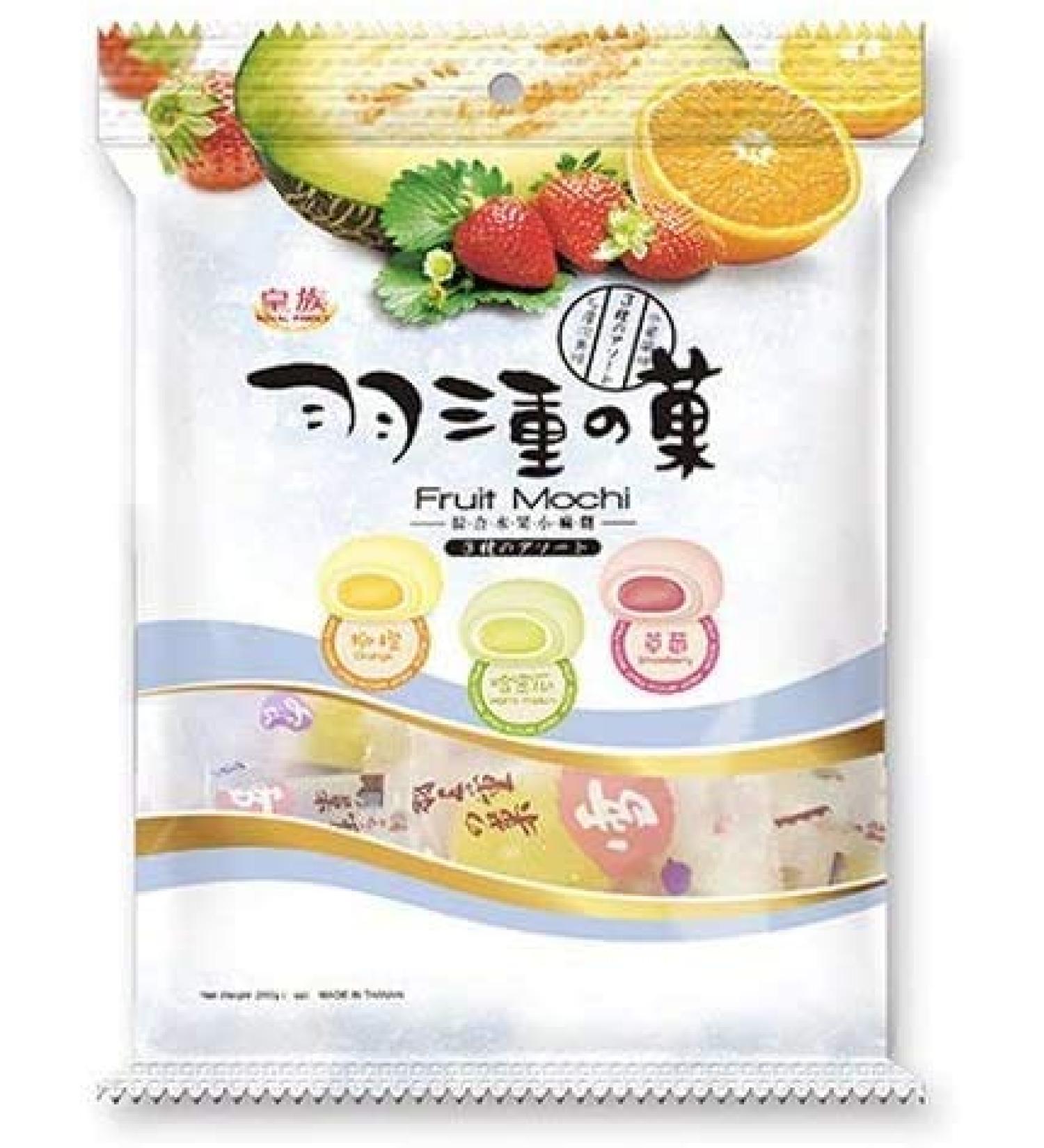 Royal Family Fruit Mochi (Orange Hami Melon & Strawberry) 120g - Buy Online on SooperMarket.com