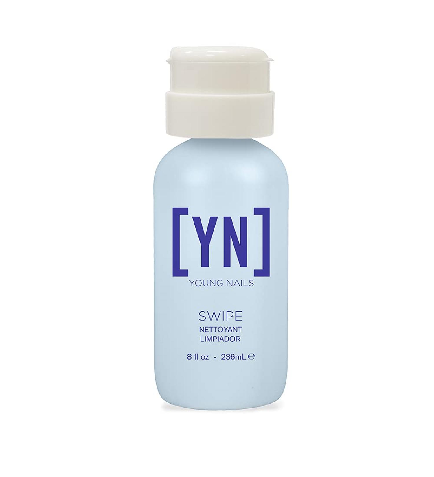 Young Nails Swipe | Nail Plate Dehydrator & Cleanser 8 Fl Oz | Preps, Removes Dust, Dirt, Oils | Nail Enhancement Application - Buy Online on SooperMarket.com