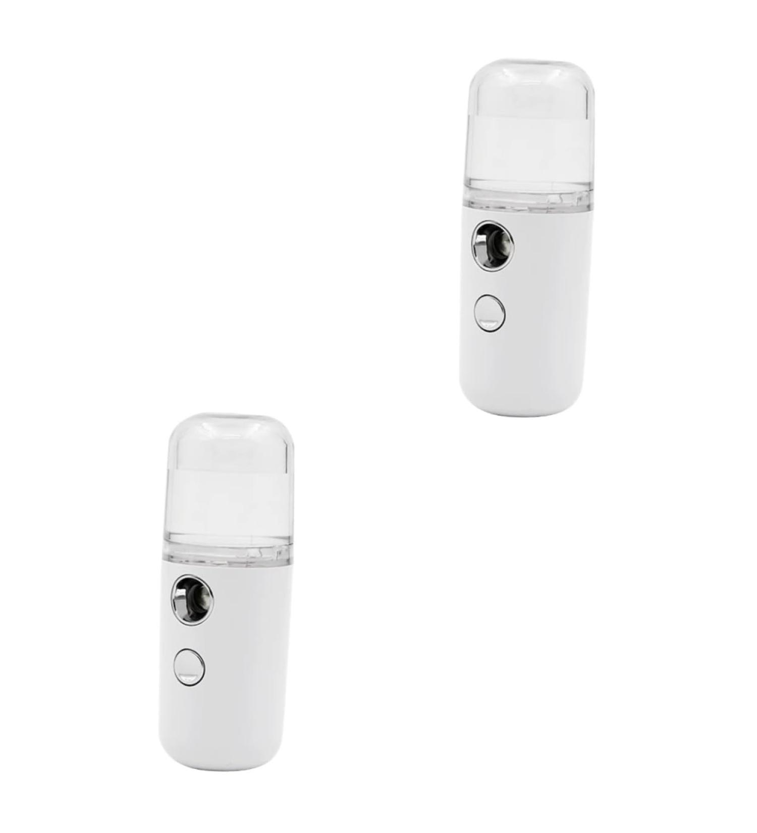 Baluue 2 Pcs Air Humidifier Handy Mini Sprayer Humidifier Face Mist Skin Care Tools for Face Portable White - Buy Online on SooperMarket.com