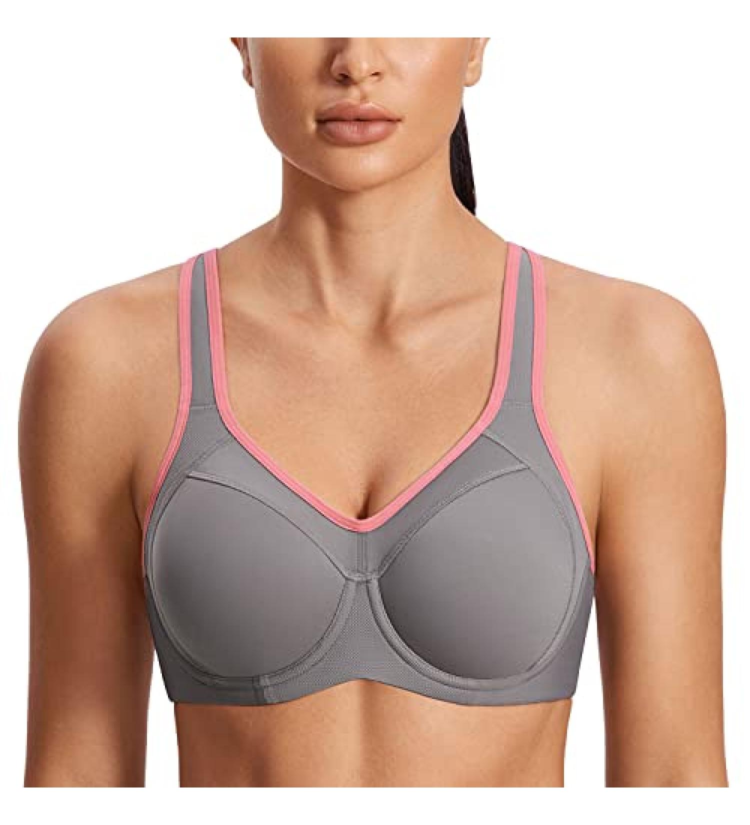 SYROKAN Women's Full Support High Impact Racerback Sports Bra 38C Multicoloured #2 - Buy Online on SooperMarket.com
