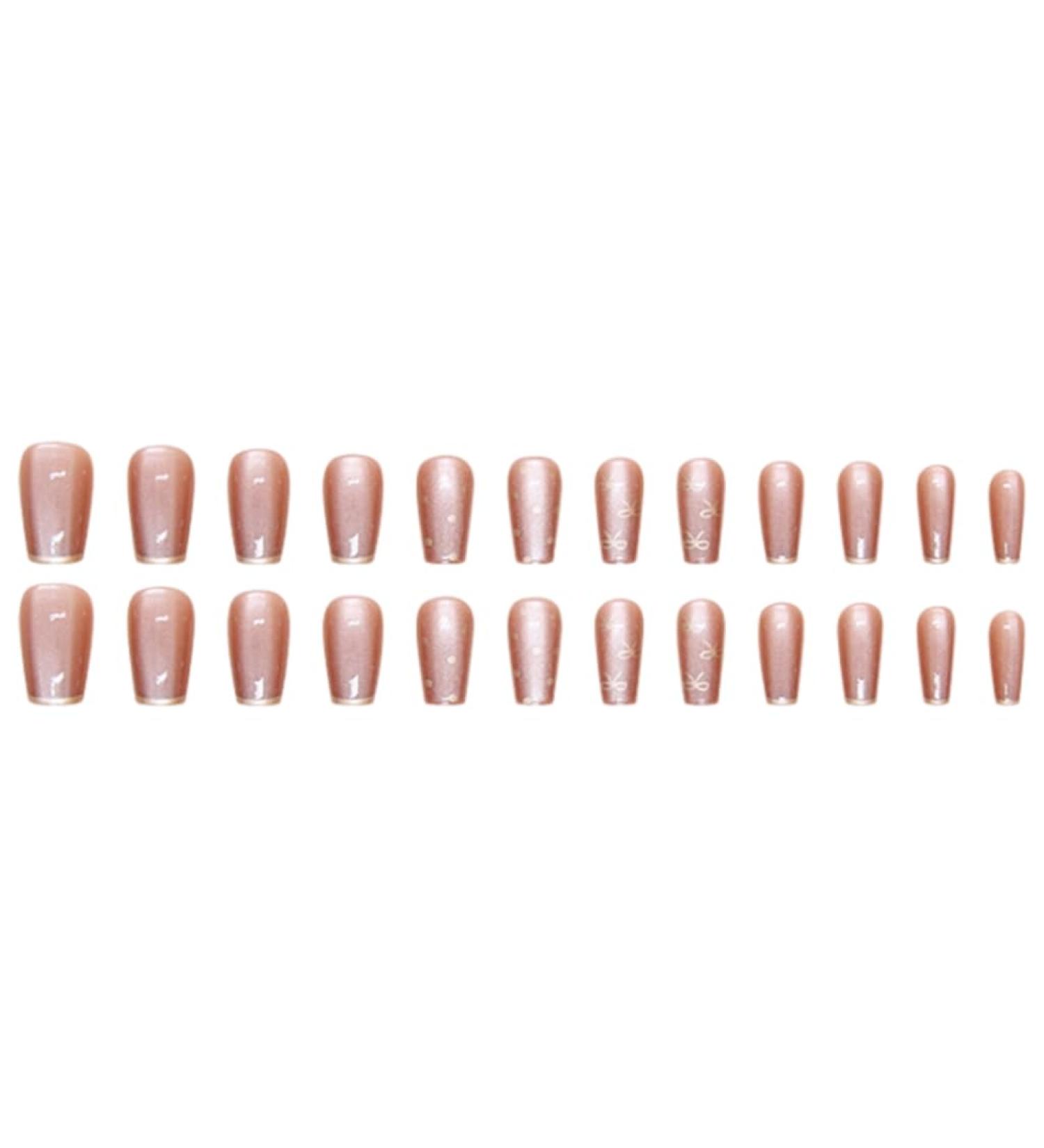 Ruarby Professional French Tip Press on Nail False Nails Full Cover Artificial Nails Tips Art Accessories for Fashion Women - Buy Online on SooperMarket.com