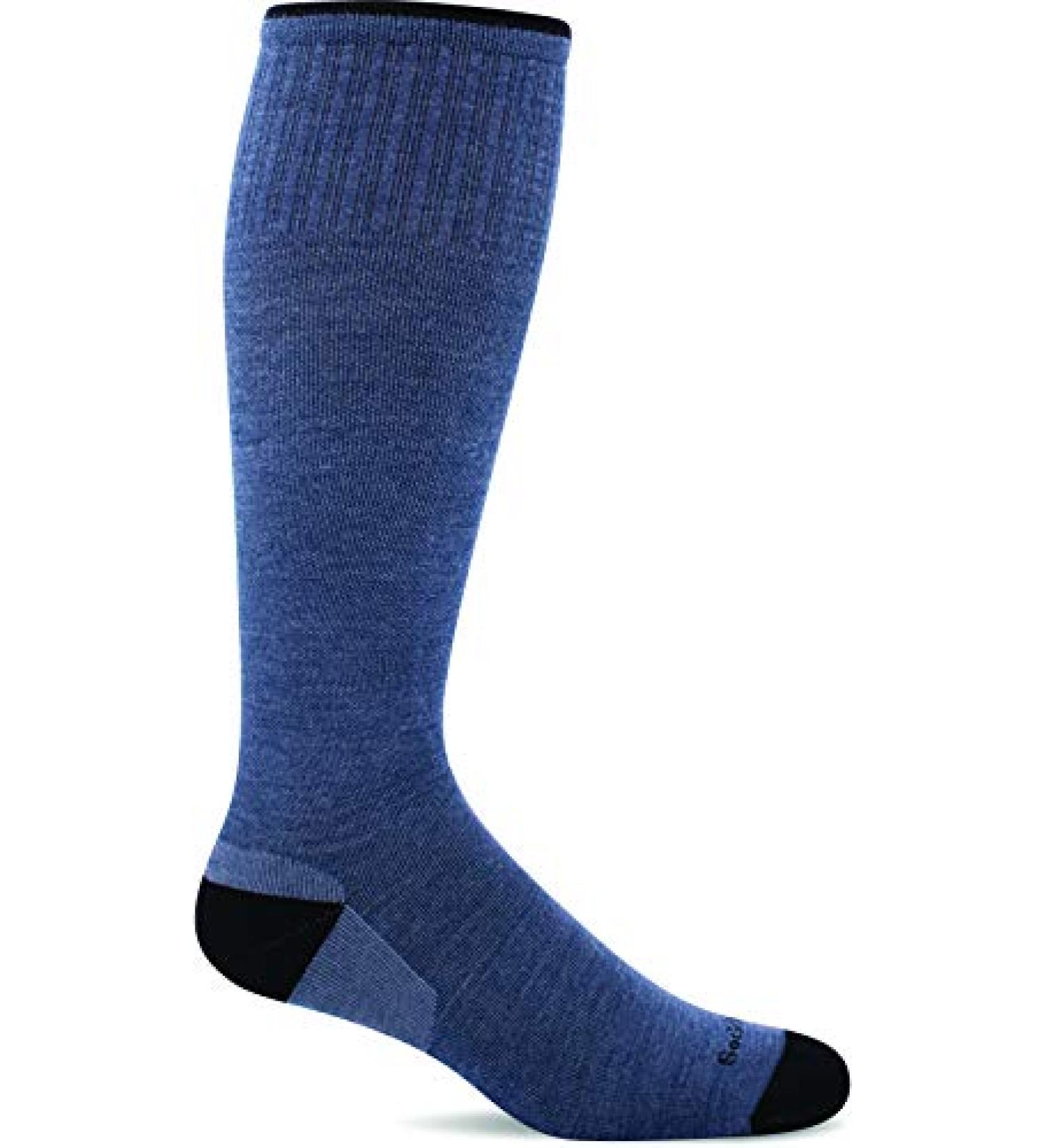 Sockwell Men's Elevation Firm Graduated Compression Sock Large-X-Large Denim