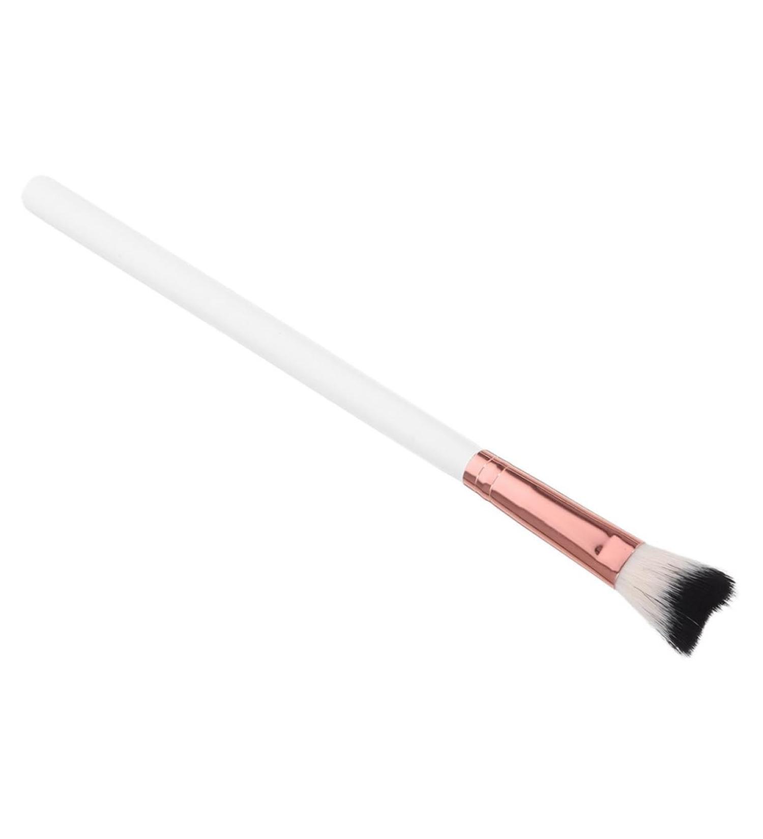 WOONEKY Fish Tail Brush Highlighter Blush Brush Loose Powder Brush Nose Shadow Brush Makeup Supplies White 18.50X1.00X1.00CM White - Buy Online on SooperMarket.com