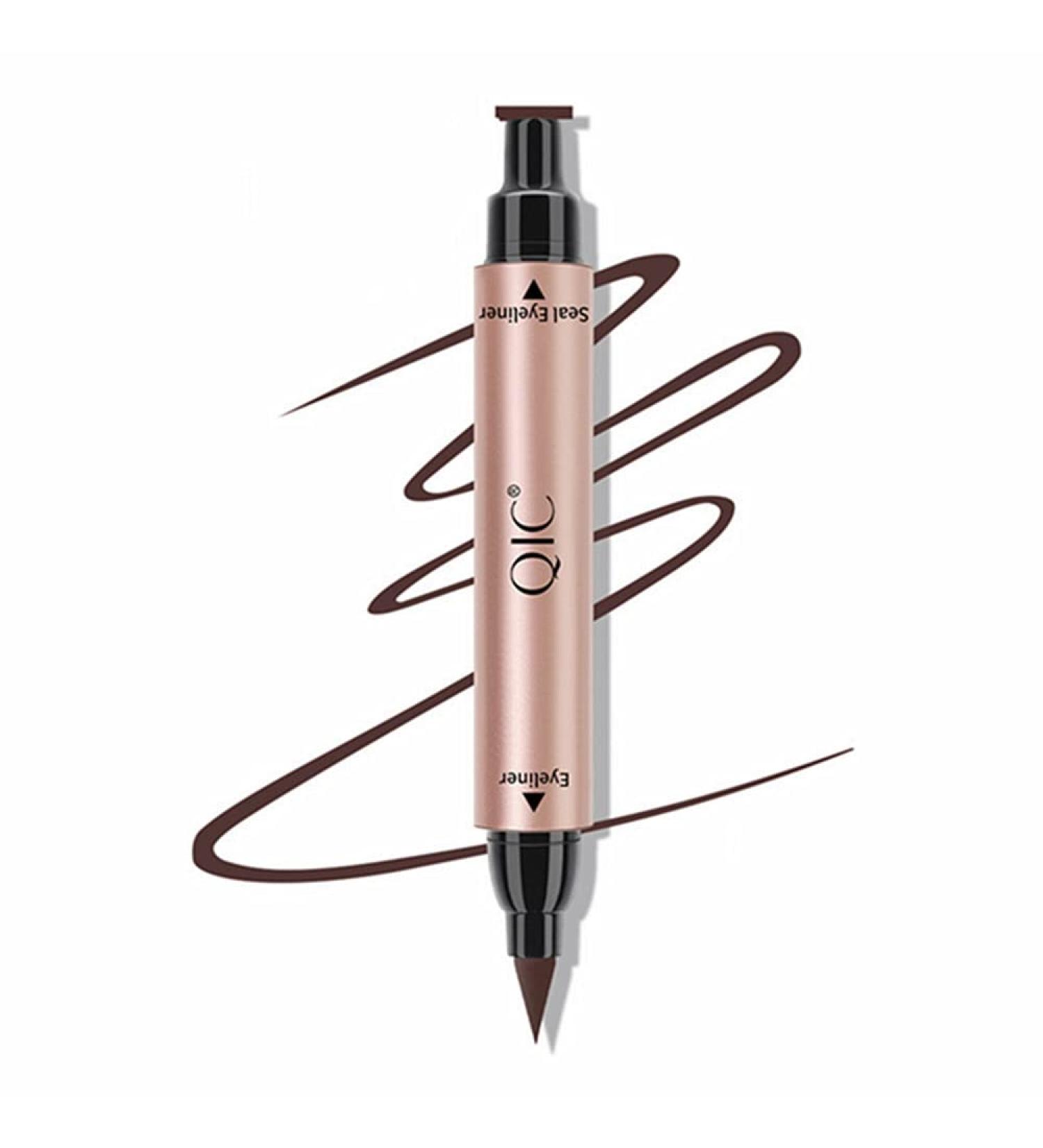 Go Ho Brown Wingliner Stamp - Long Lasting Liquid Eyeliner for Cat Eyes | Super Slim Felt Tip for Precise Application | Tattoo Tool for Perfect Winged Look - 1 PC - Buy Online on SooperMarket.com