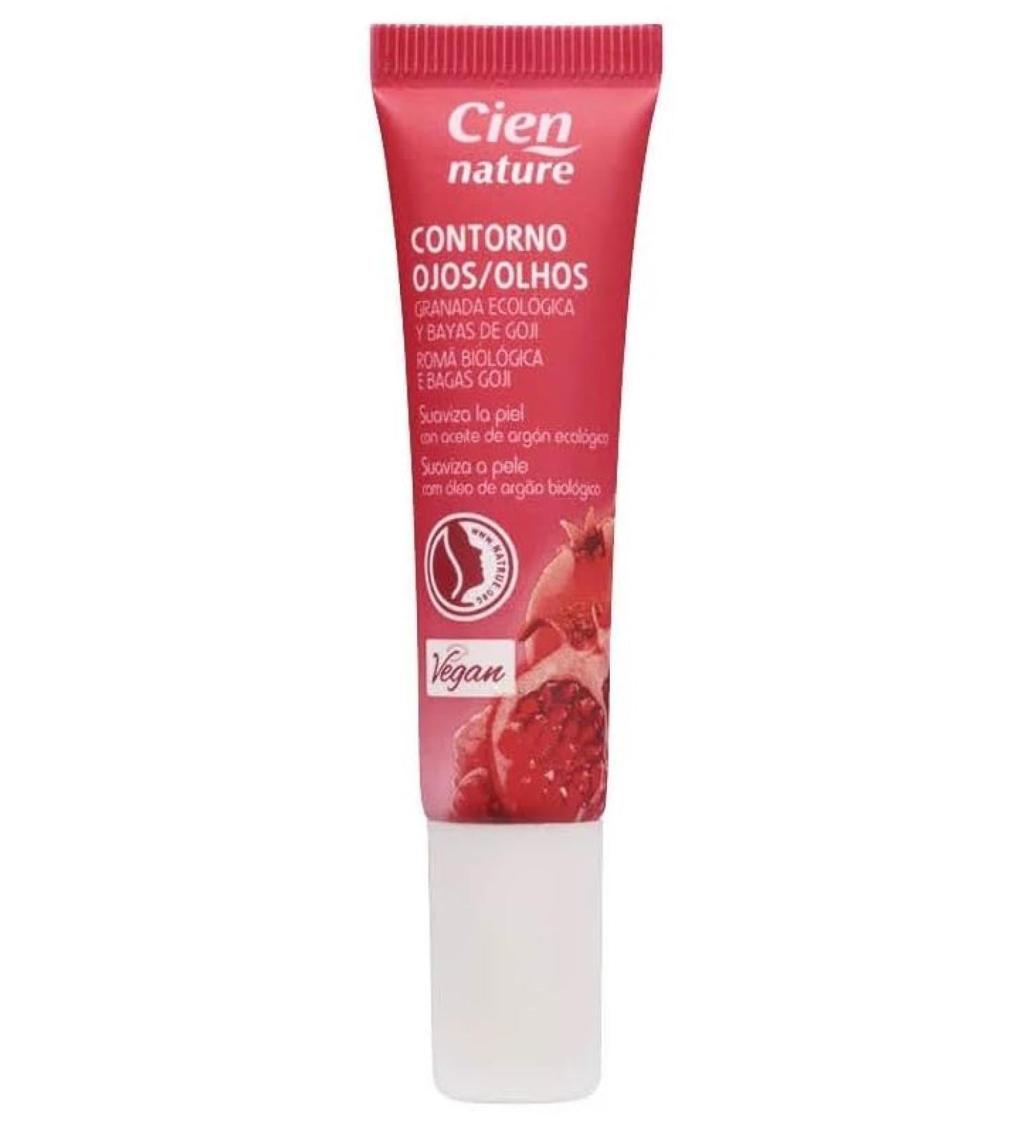 Cien Nature - Eye Contour 15 ml Organic Pomegranate. Soft and cared skin. With Organic Pomegranate Oil.