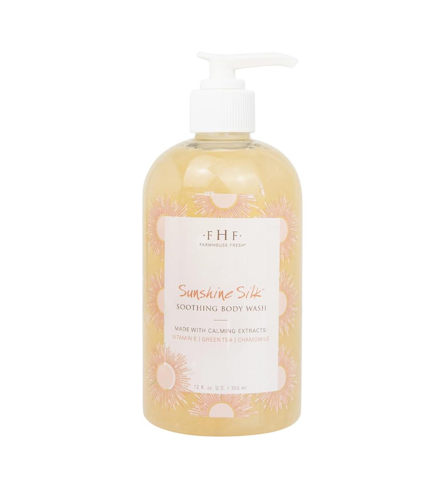 FarmHouse Fresh Sunshine Silk Soothing Body Wash - Luxurious Gentle Cleanser for All Skin Types | International Shipping Available - Buy Online on SooperMarket.com