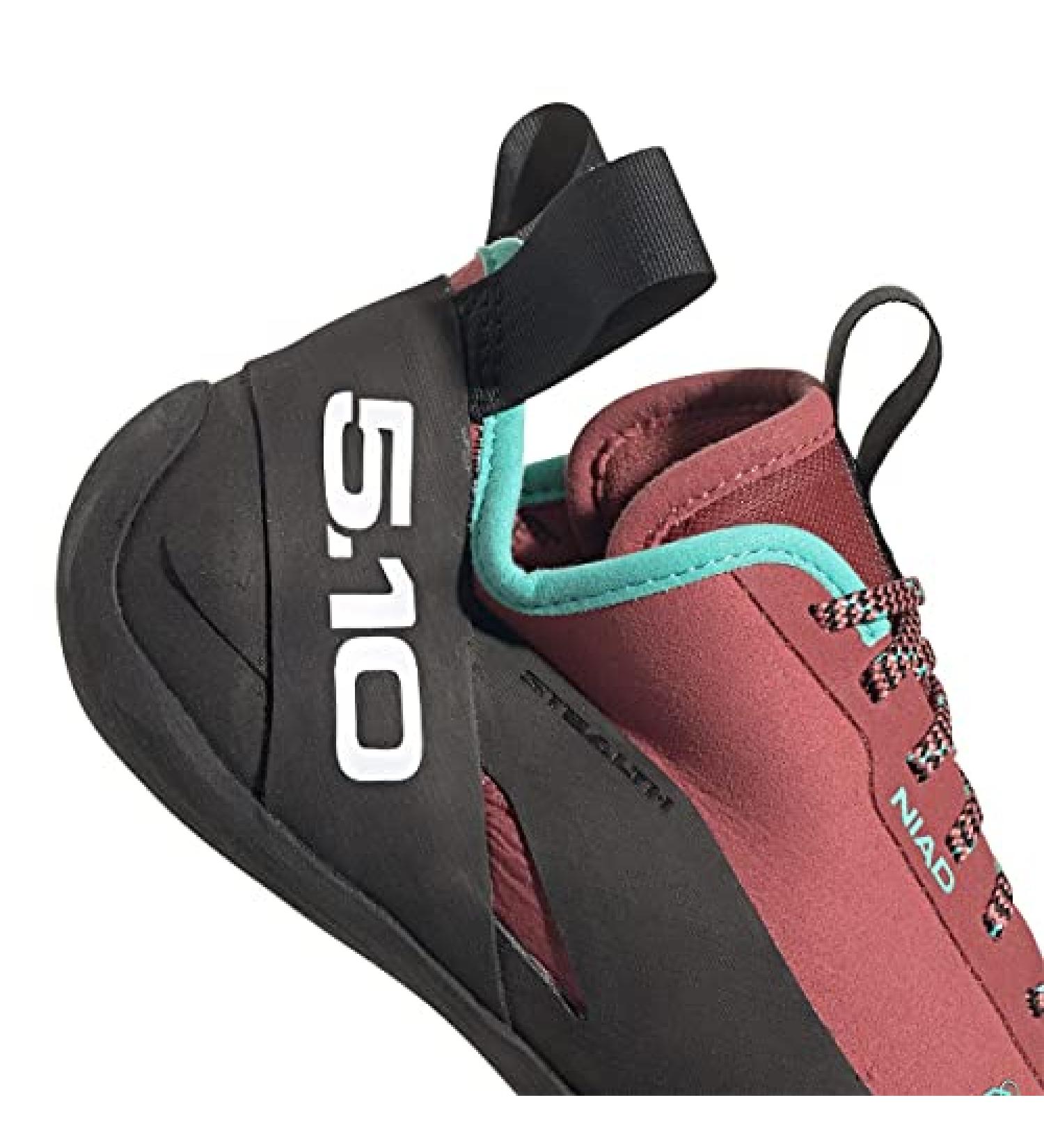 Five Ten NIAD Lace Climbing Shoes Women's 10.5 - Core Black/Crew Red/Acid Mint - Buy Online on SooperMarket.com