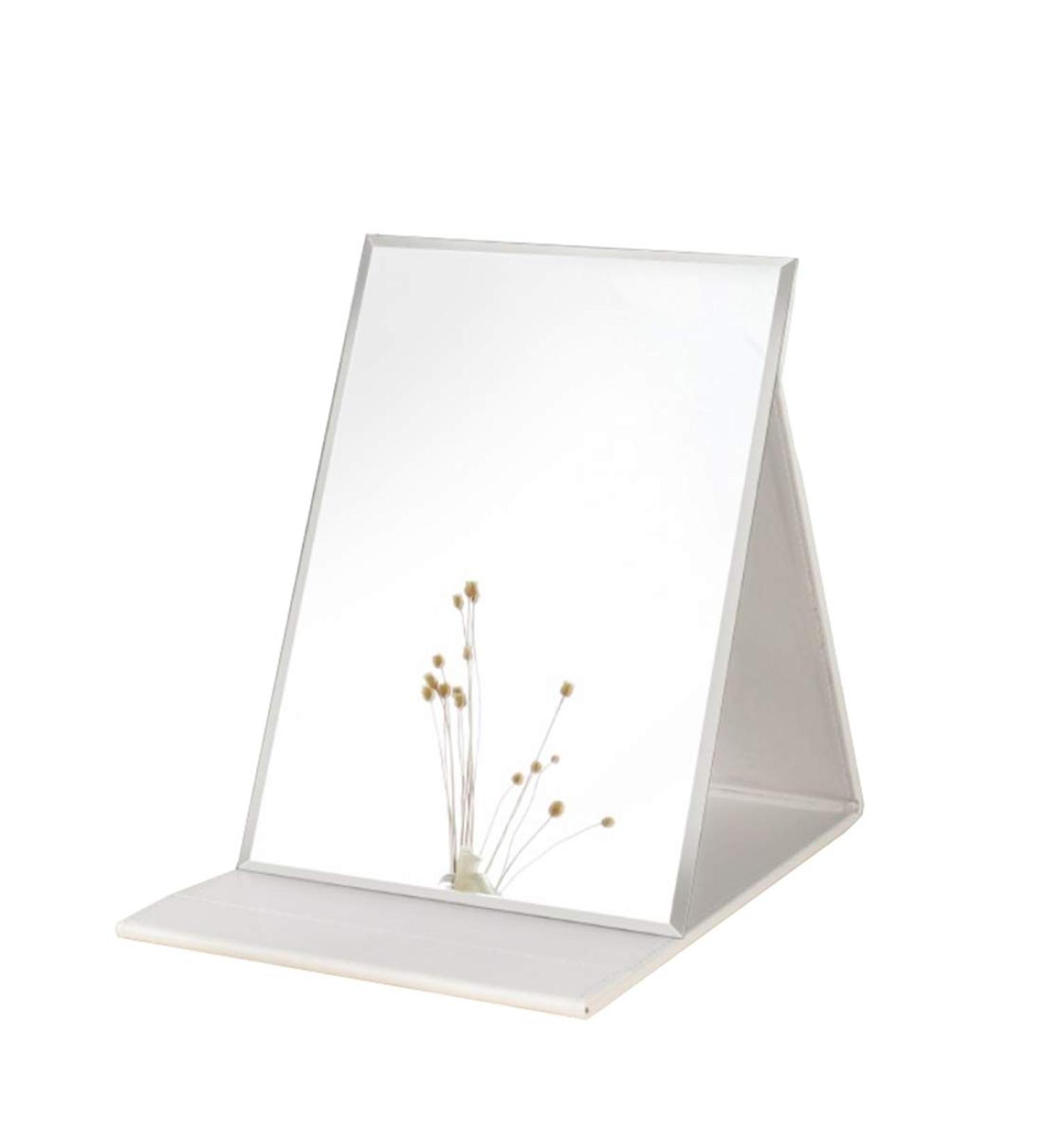 Buy ZCOOOOOOOL Large Portable Super HD Makeup Mirror - 10x7 Inches Multi-Stand Freehand/Handheld/Tabletop Foldable Super Large White - International Shipping - Buy Online on SooperMarket.com