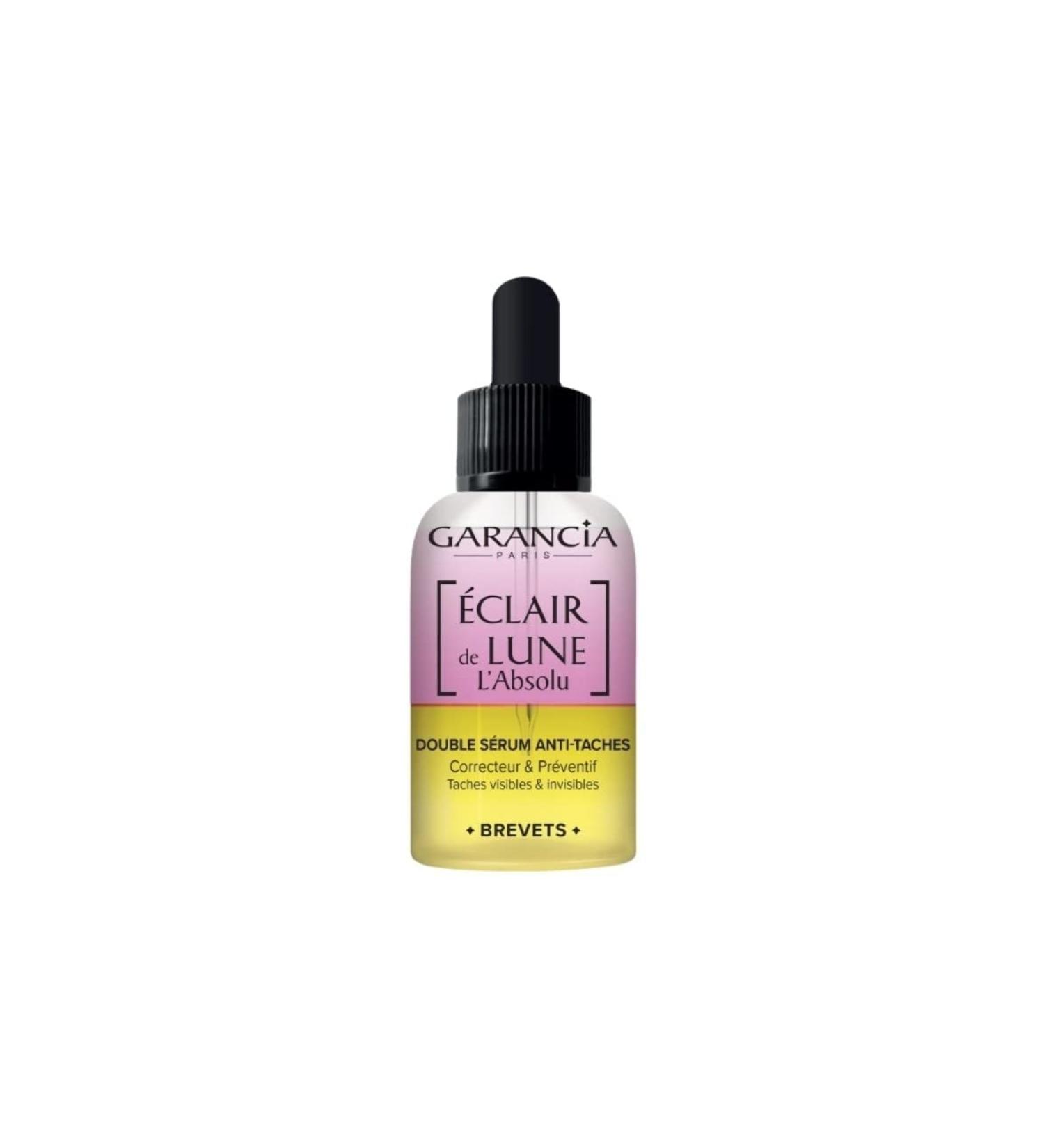 Garancia clair de Lune L'Absolu Double-Serum Dark Spot Corrector Corrects & Prevents 30ml + Incredible Softness Invisible Fluid SPF50+ 20ml Free