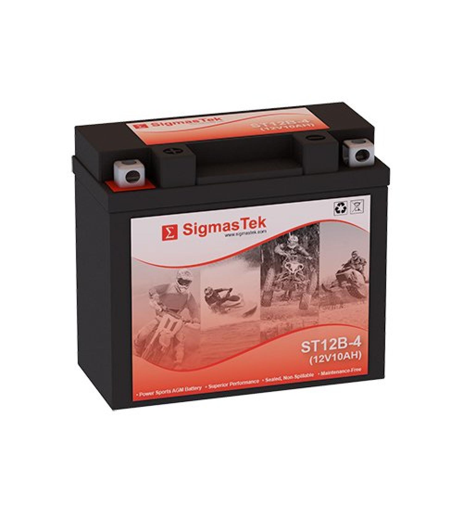 Genuine SigmasTek YT12B-4 / ST12-4 Sealed Maintenance Free ATV Quad Motorcycle Scooter Moped Battery
