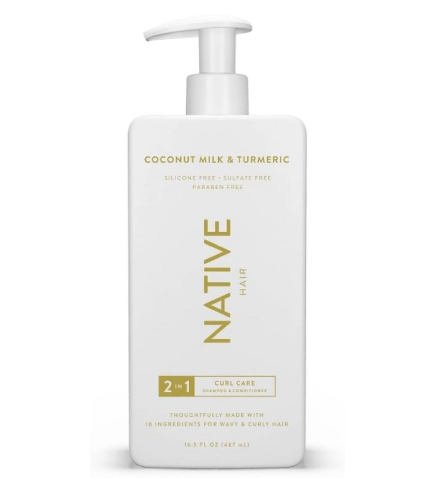 Native Coconut Milk & Turmeric Curls 2-in-1 Shampoo & Conditioner - 16.5 fl oz