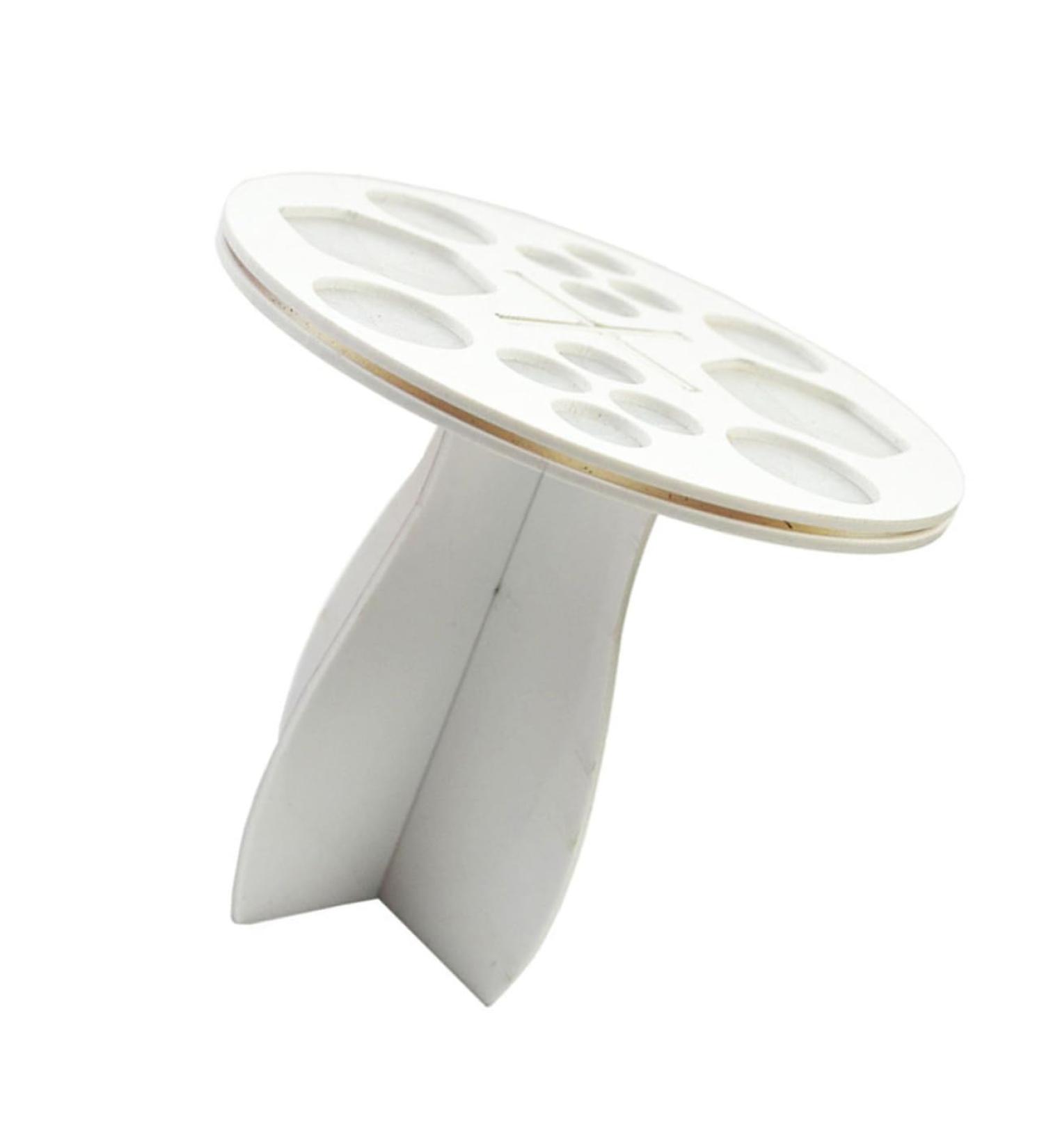 Angoily Brush Drying Holder | Makeup Organizer & Storage Rack | White Cosmetic Brush Dryer for Optimal Drying - Buy Online on SooperMarket.com