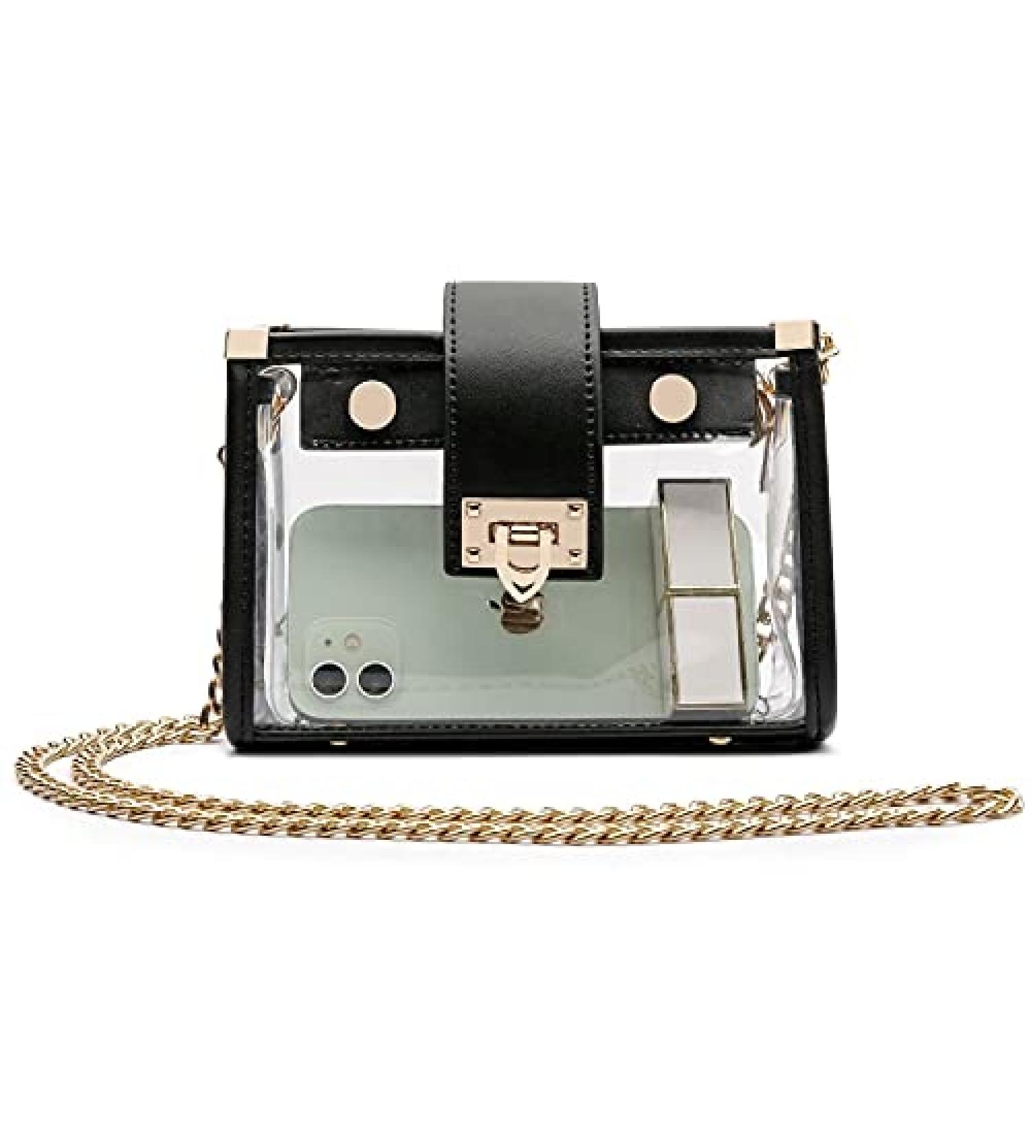 YING YUMEI Clear Crossbody Bag Stadium Approved - Transparent Shoulder Handbag & Clutch - Buy Online on SooperMarket.com
