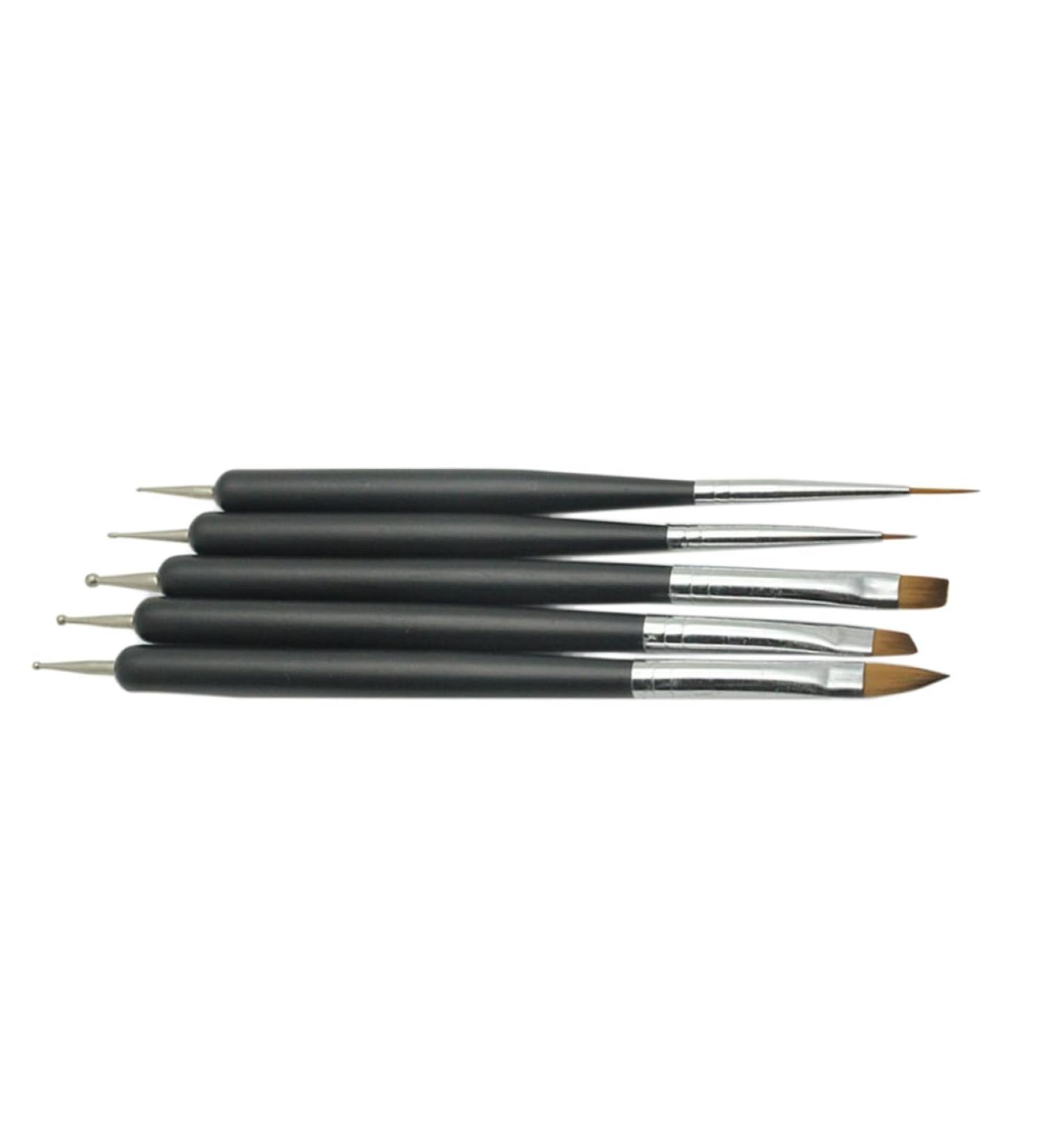 minkissy Pens Set nail art pen manicure pen dot painting tools nail art polish pens manicure tools professional nail brush nail art drill pen nail art Accessory picker dual purpose Drill 15.7*0.4CM Black - Buy Online on SooperMarket.com