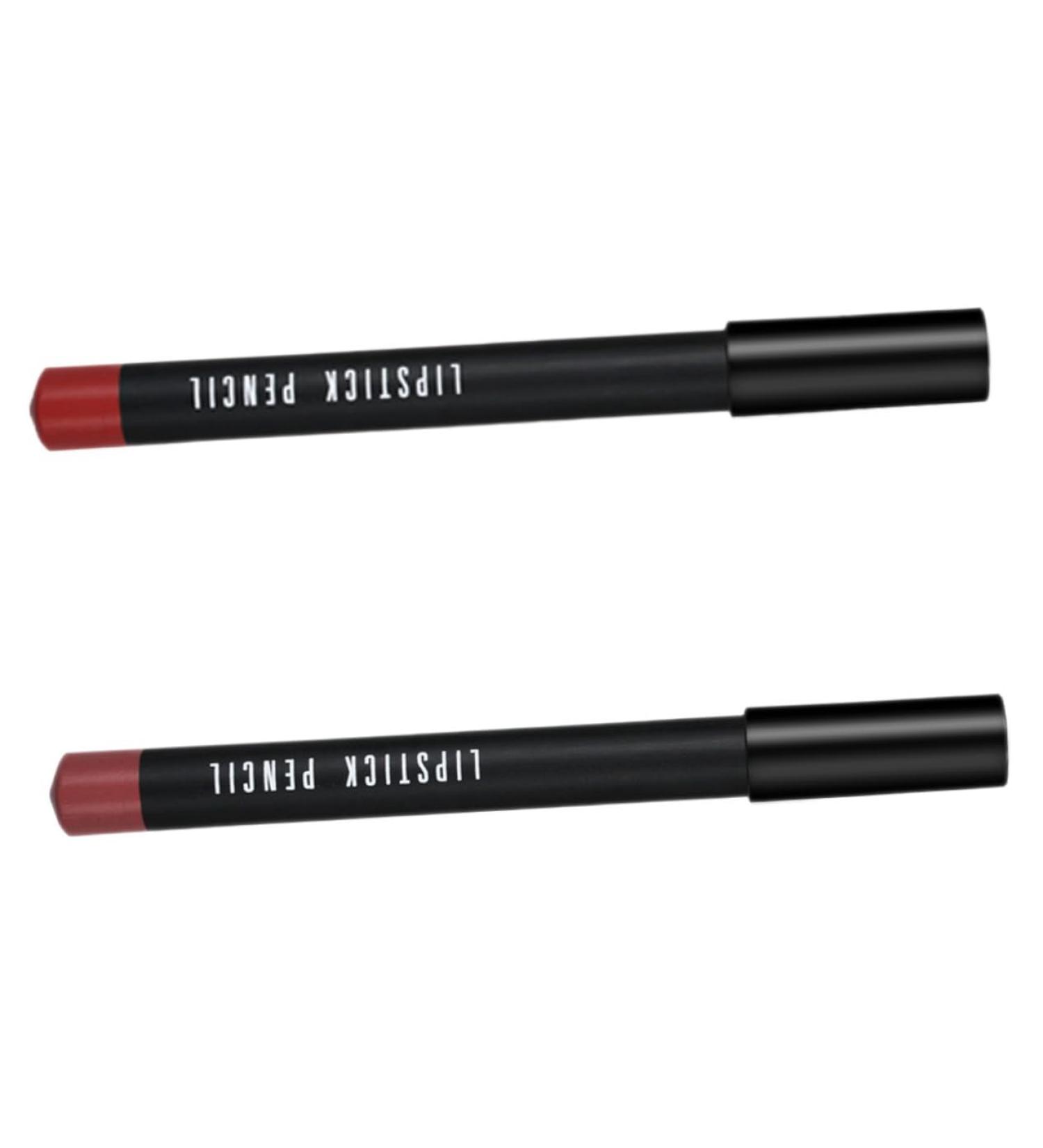 2pcs Waterproof Matte Lip Liner Pencils - Long-lasting Lipstick for Perfect Lip Shape | Shop Now - Buy Online on SooperMarket.com