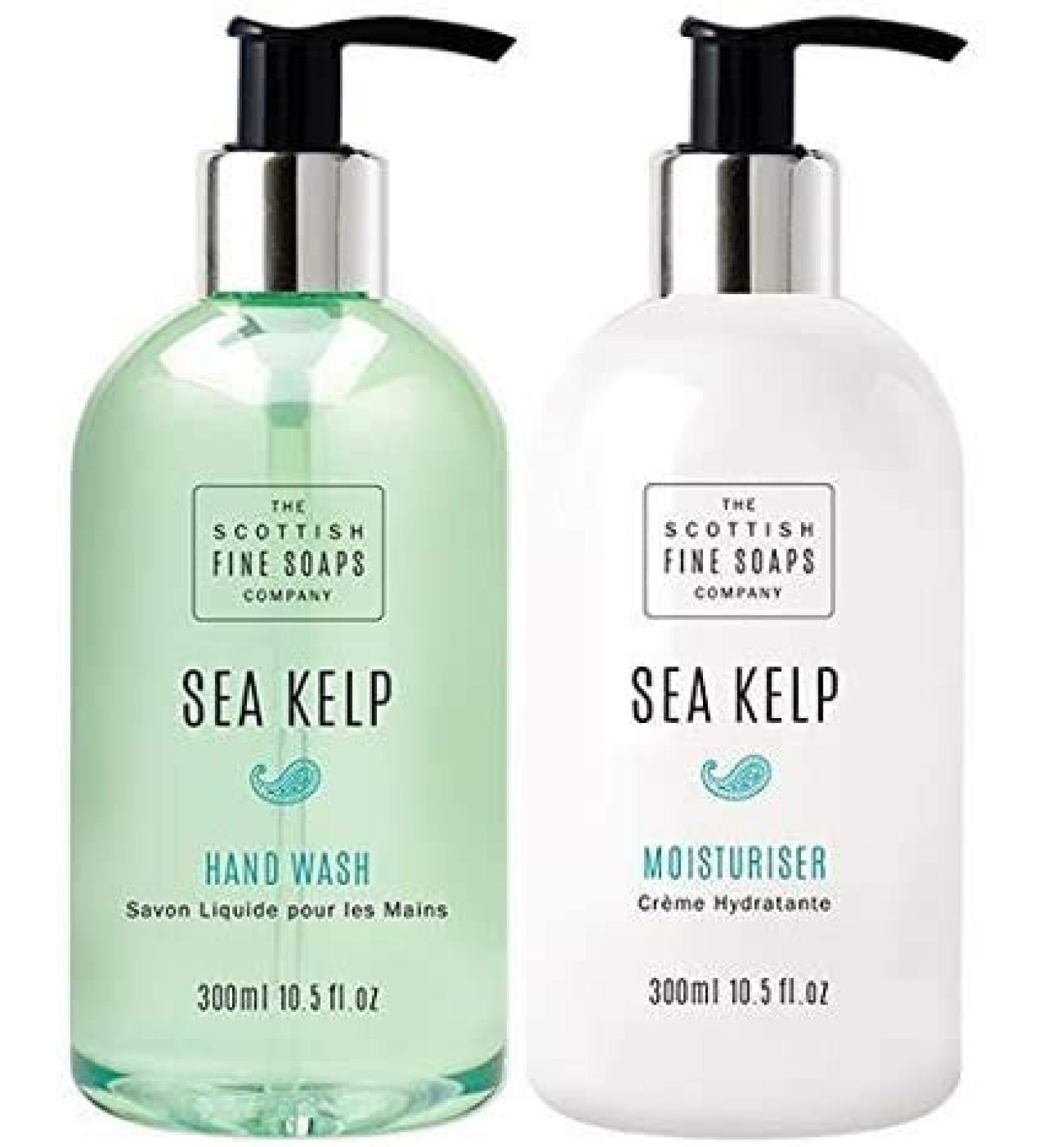 Scottish Fine Soaps Sea Kelp Hand Care Set (Hand Wash and Lotion)