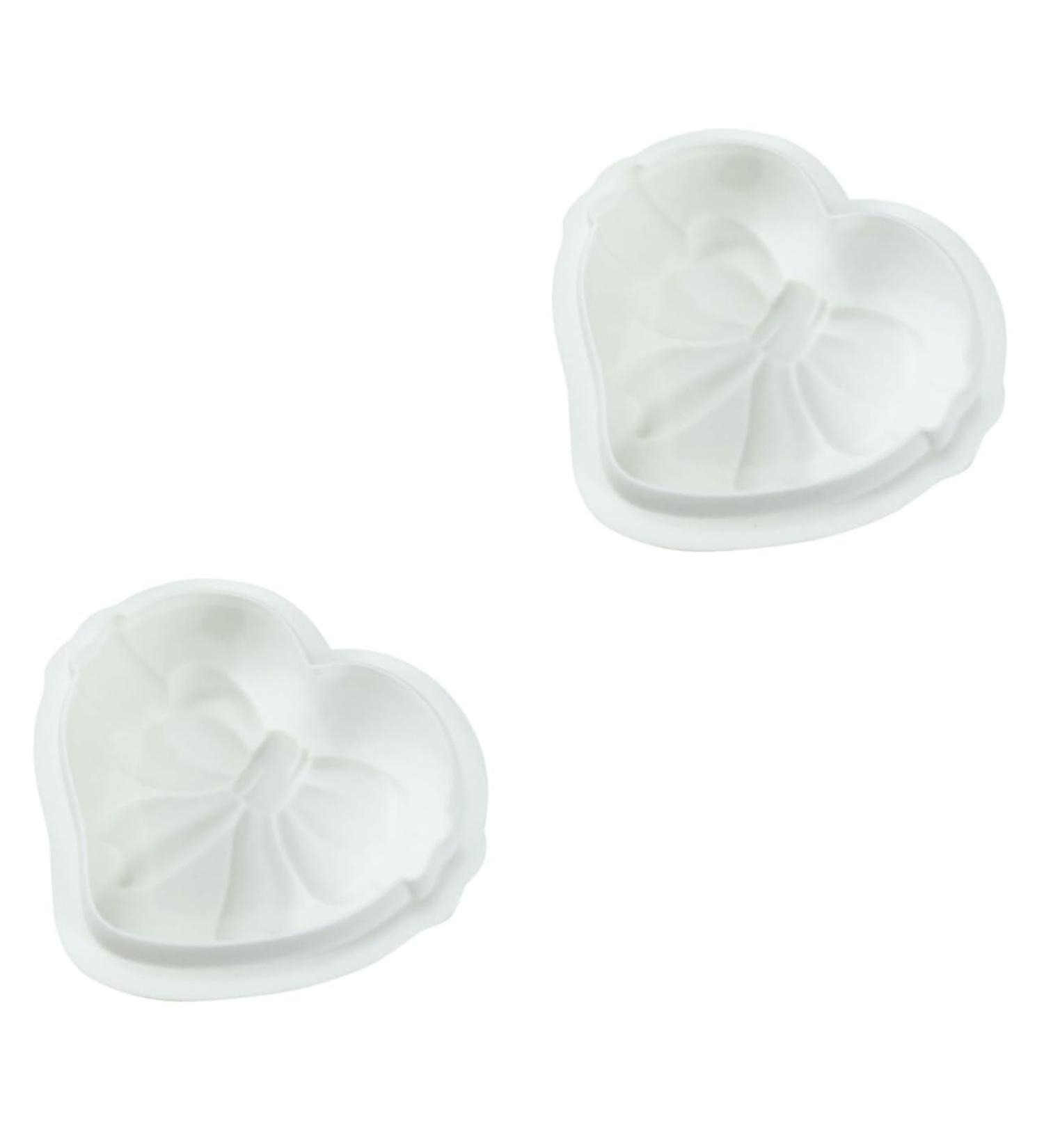 MAGICLULU 2pcs Love Mold Heart Molds Silicone Mold Mini Cake Mold Ice Cube Molds Butter Molds Breakable Heart Mold Baking Pans Silicone Candy Mold White Mousse Flower Model Silica Gel 3D - Buy Online on SooperMarket.com