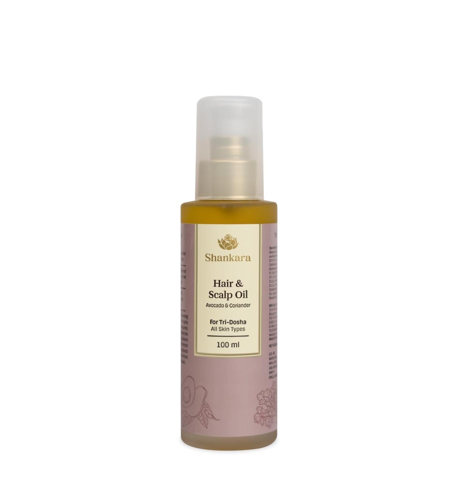 Shankara Hair and Scalp Oil | Organic Avocado & Alma Formula for Hair Growth & Damage Repair | 100ml - Buy Online on SooperMarket.com