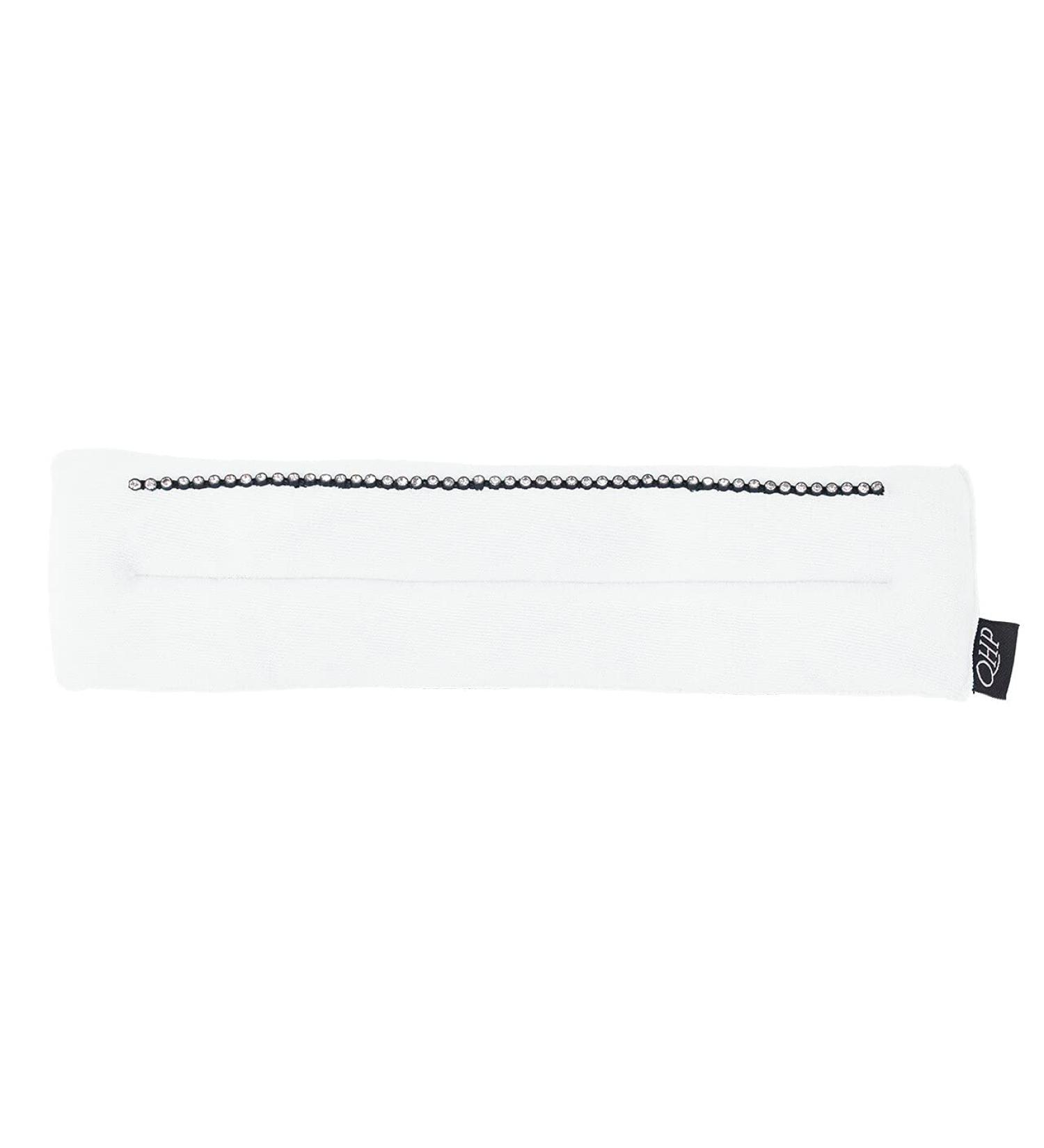 ARBO-INOX noseband pad with rhinestones soft nose pad made of terry cloth (Full WARMBLOOD White) FULL WARMBLOOD WHITE