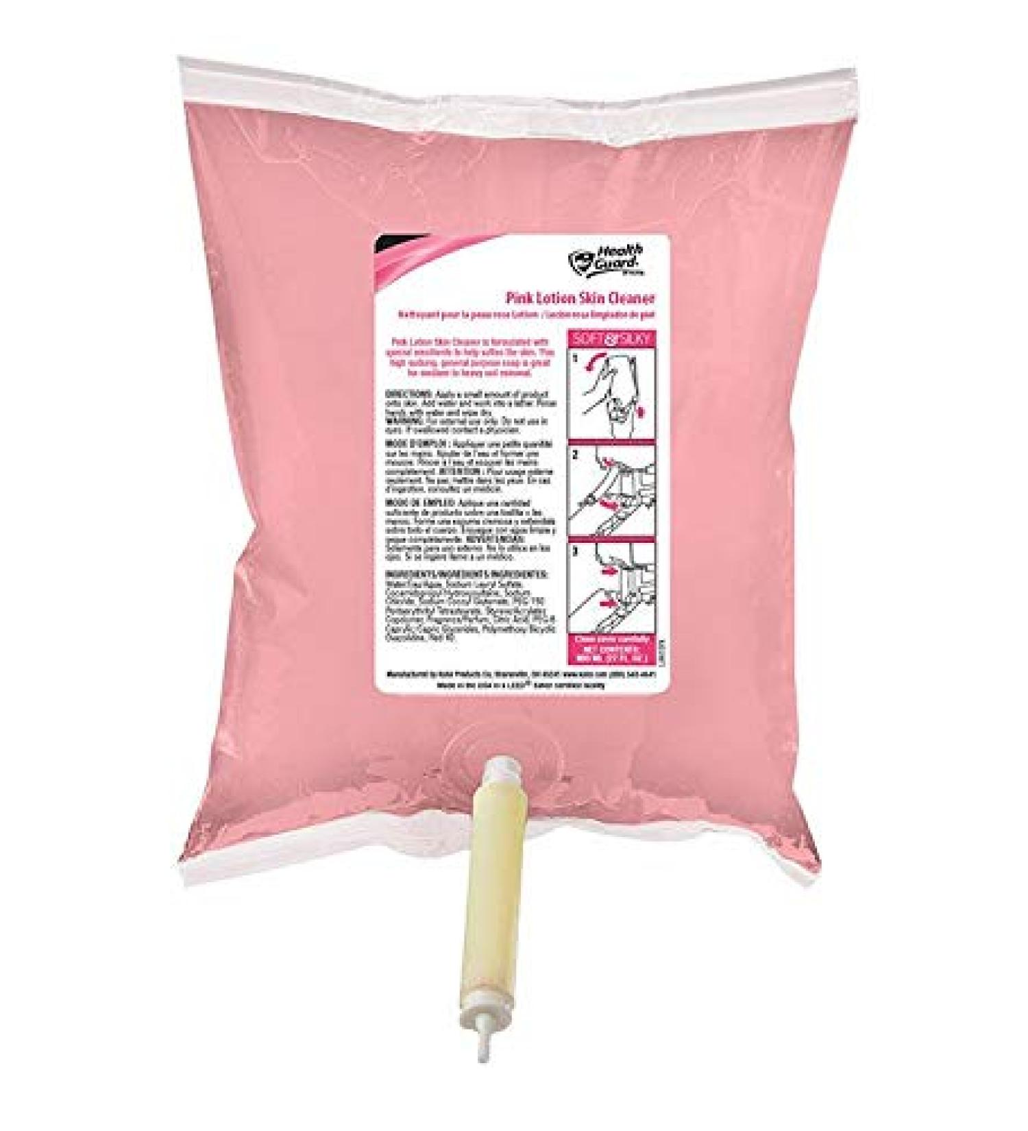 Kutol Pink Lotion Skin Cleaner 800 mL Boxless Bag Refill Health Guard 5665LBL Pack of 12