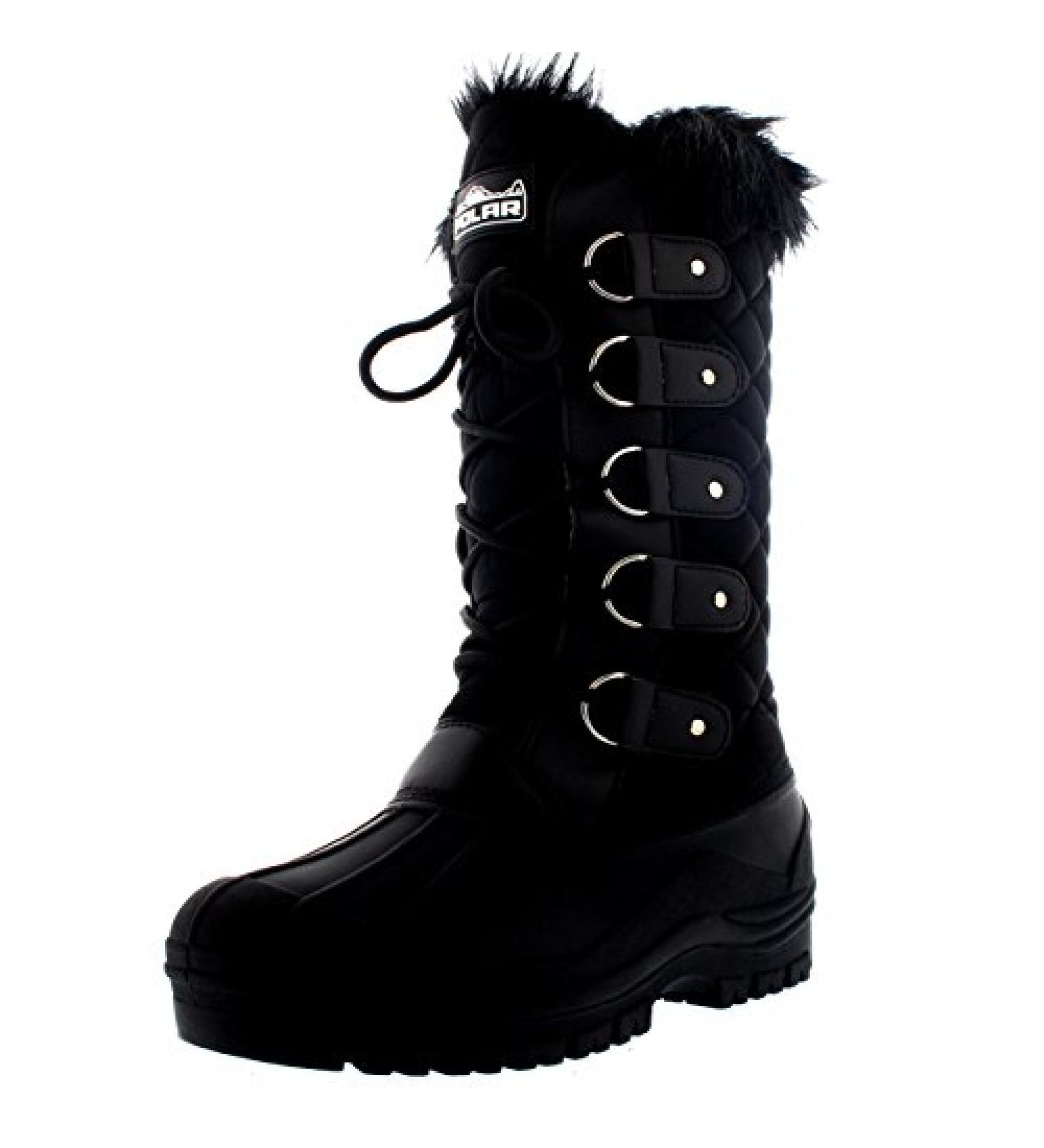 POLAR Women's Waterproof Tactical Snow Knee Boots - Size 7, Black - Buy Online on SooperMarket.com