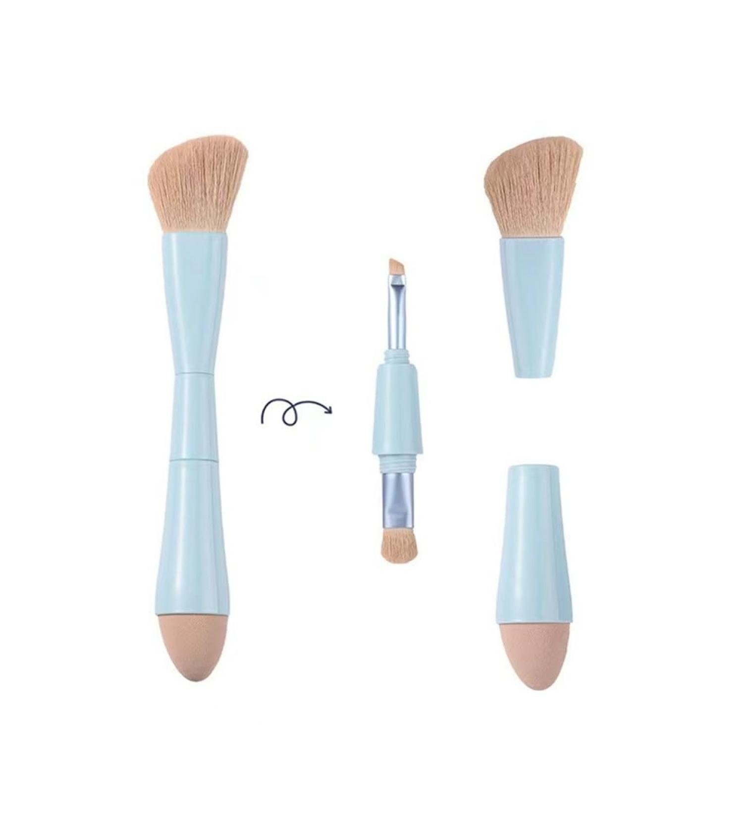 Buy 4-in-1 Makeup Brush for Liquid Cream & Powder Face Makeup | International Shipping Available - Buy Online on SooperMarket.com