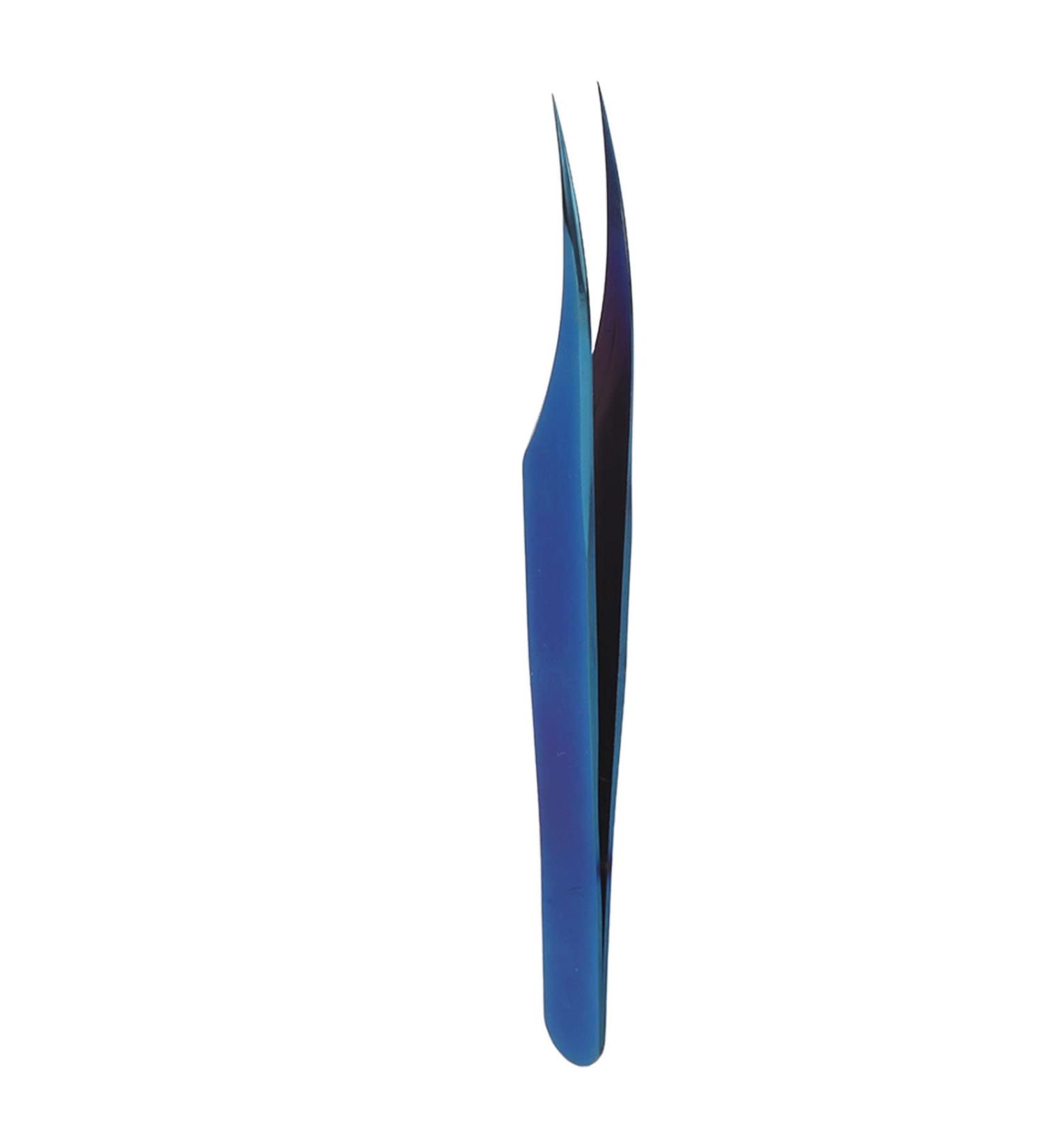 Professional Stainless Steel Eyelash Extension Tweezers - Slightly Curved Eyelash & Nail Art Tools for DIY Projects - Buy Online on SooperMarket.com