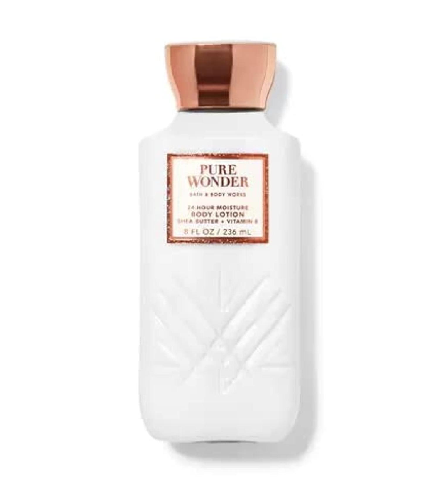 Bath and Body Works Pure Wonder 24 Hour Moisture Body Lotion - 8 oz Decorative Bottle - Buy Online on SooperMarket.com