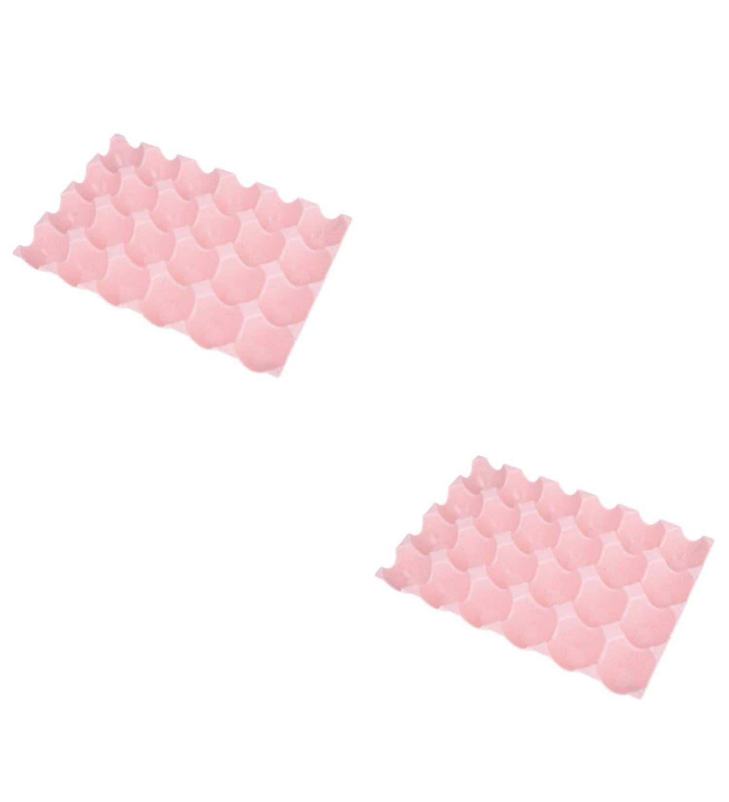 Mikikit Fridge Egg Holder 2pcs Egg Container Egg Holder for Fridge Eggs Deviled Egg Plates Refrigerator Egg Holder Thicken - Buy Online on SooperMarket.com