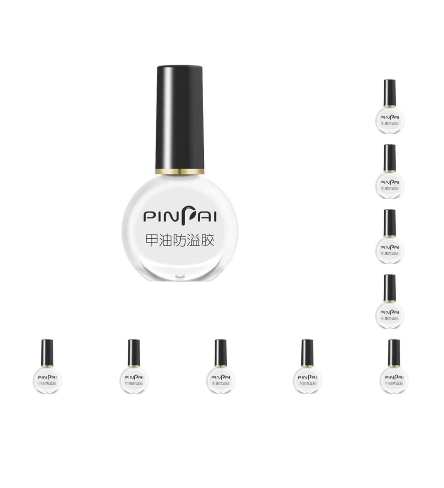 10 set of Peel Off Protective Nail Polish Manicure Liquid Tape Spill-proof Gel Tearable Nail Care Tool 10ml White 10 set of (white 10m) - Buy Online on SooperMarket.com