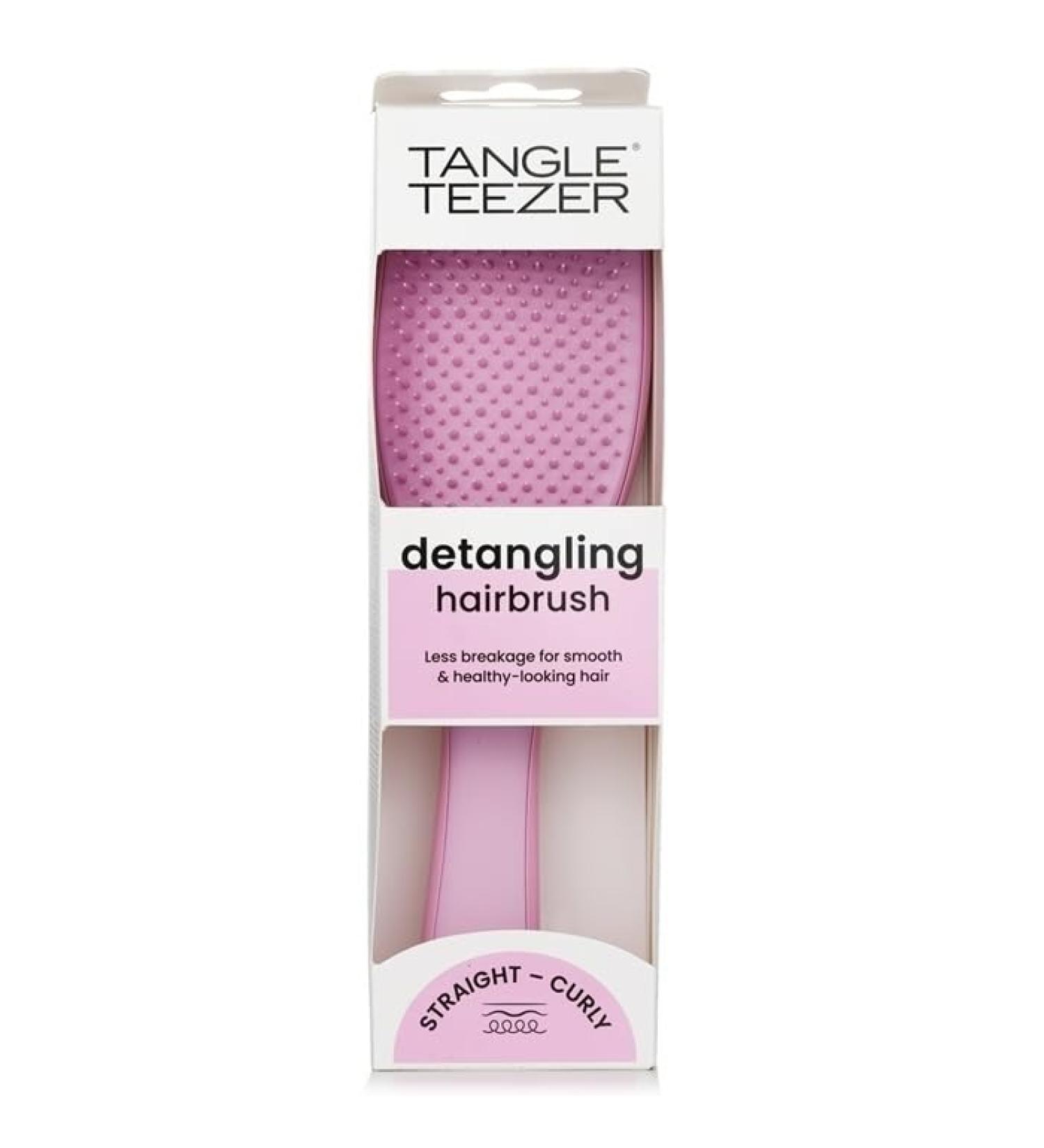 Tangle Teezer The Ultimate Detangler Hair brush for wet and dry hair uneasy every hair type reduces Haabruch eliminates nodes protects wet hair with bristles on 2 levels and rose noctu pink regular