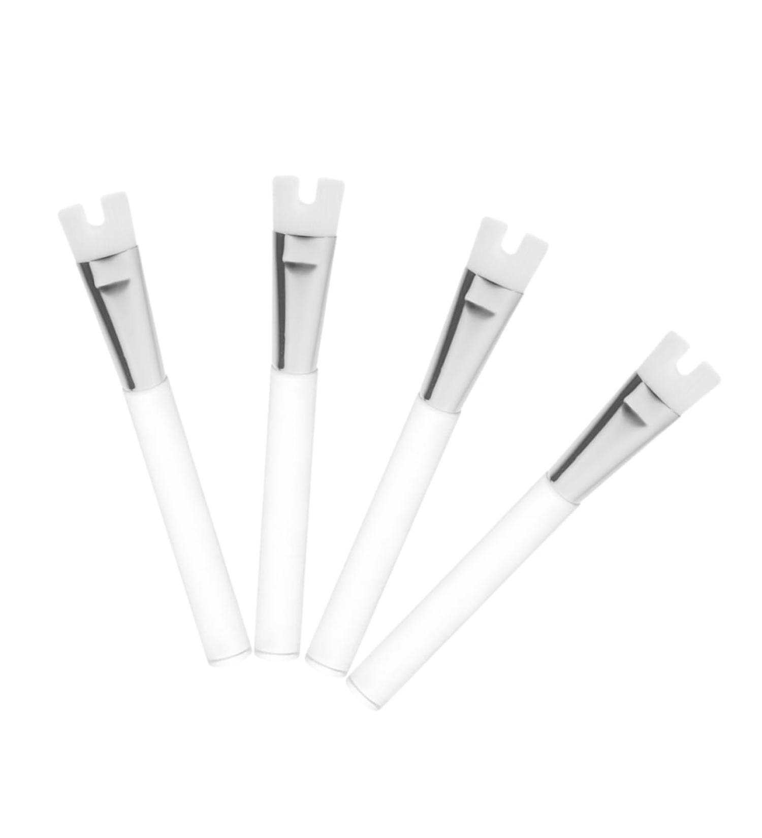 PLAFOPE 4pcs Nose Shadow Highlighter Brush Do Not Eat Powder Nose Shadow Brush Miss White Aluminum Tube - Buy Online on SooperMarket.com