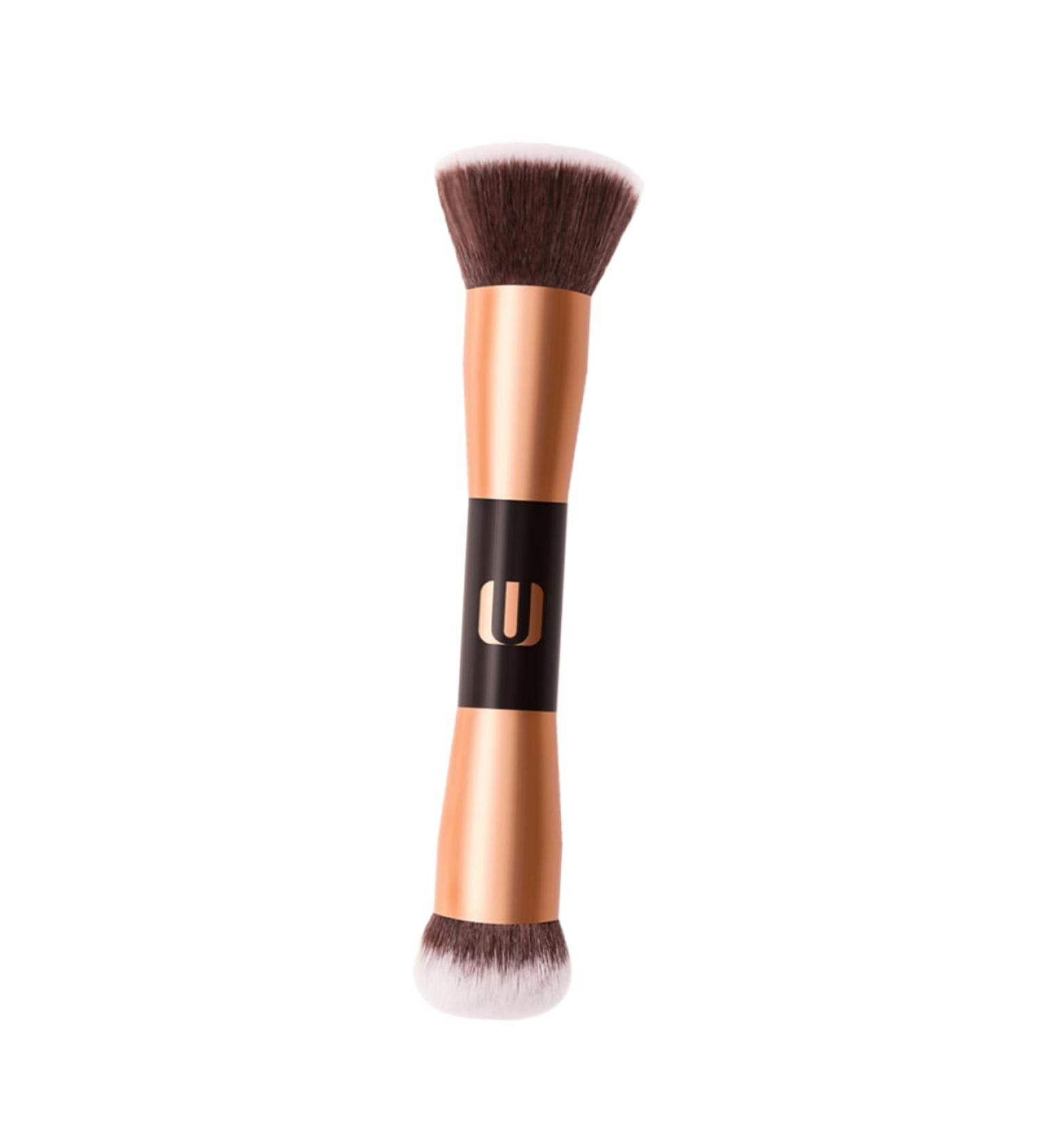 Shop Housoutil Double-Ended Makeup Brush - Flat Top Foundation & Contour Brush for Mineral Makeup | Premium Quality Cosmetics Tool - Buy Online on SooperMarket.com
