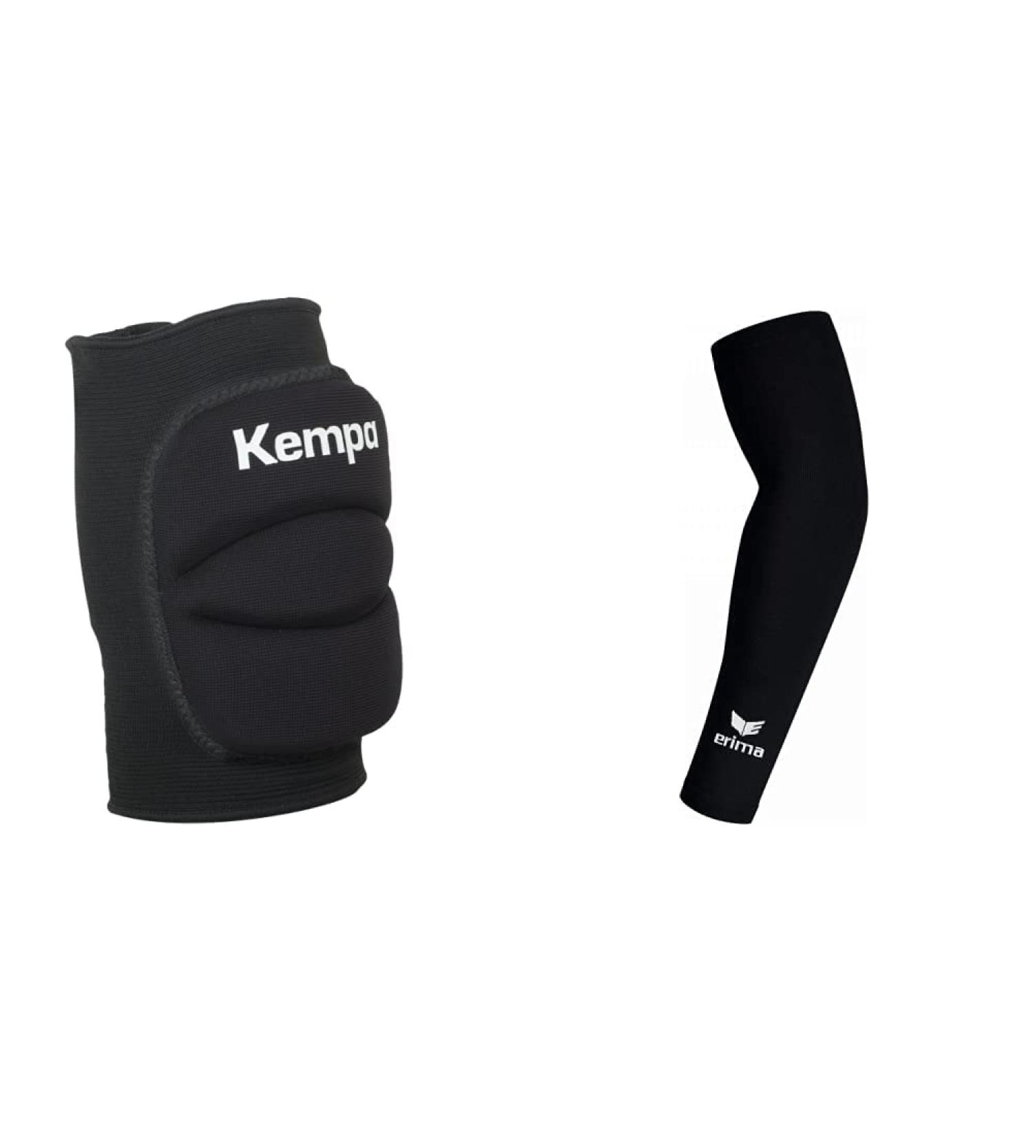 Buy Kempa Kids Knee Indoor Protector Padded Bundle with Armsleeve - Black XS/S | International Shipping Available - Buy Online on SooperMarket.com