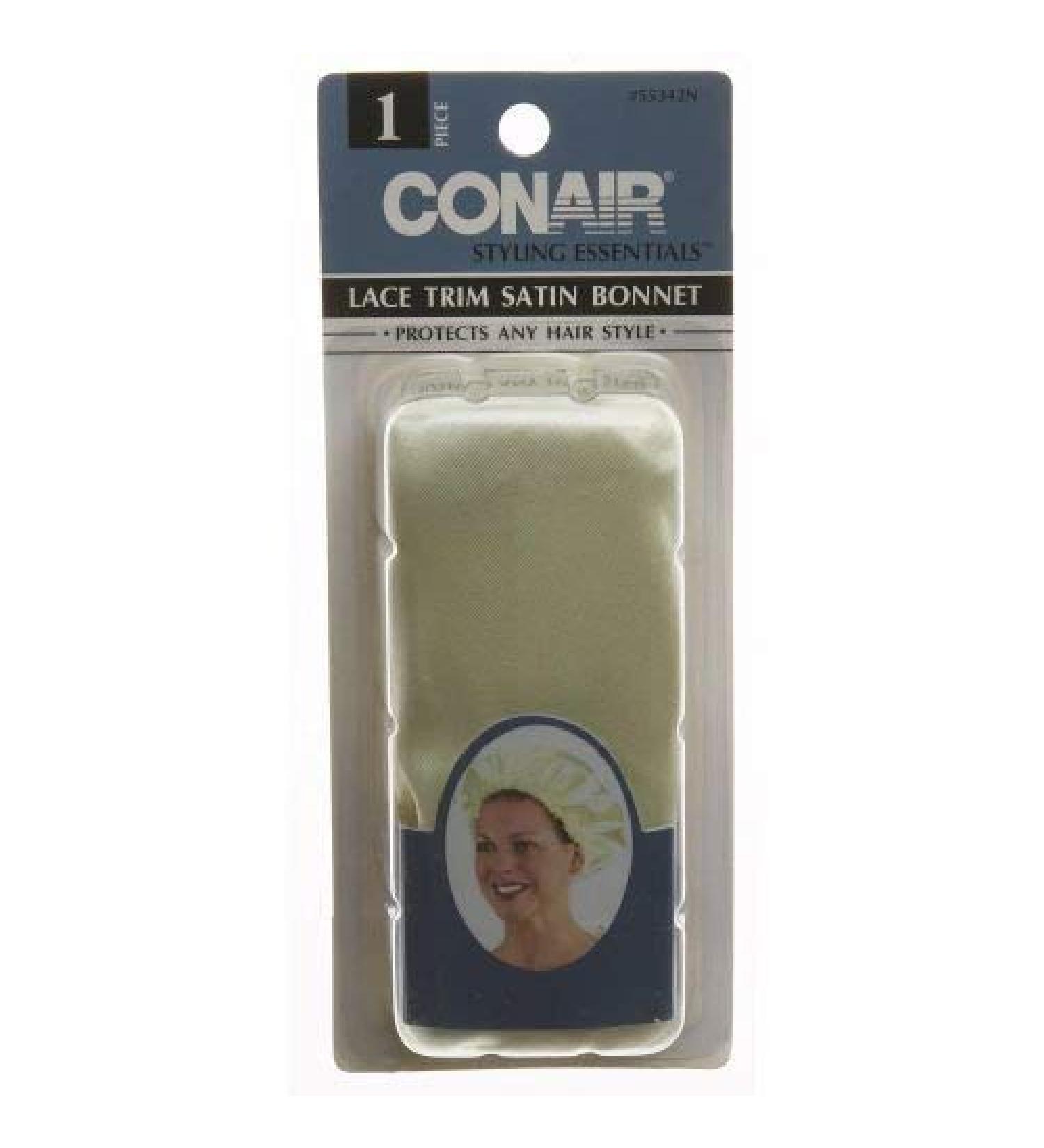 Conair 55342z Satin Lace Bonnet Assorted Colors  3.2 Ounce