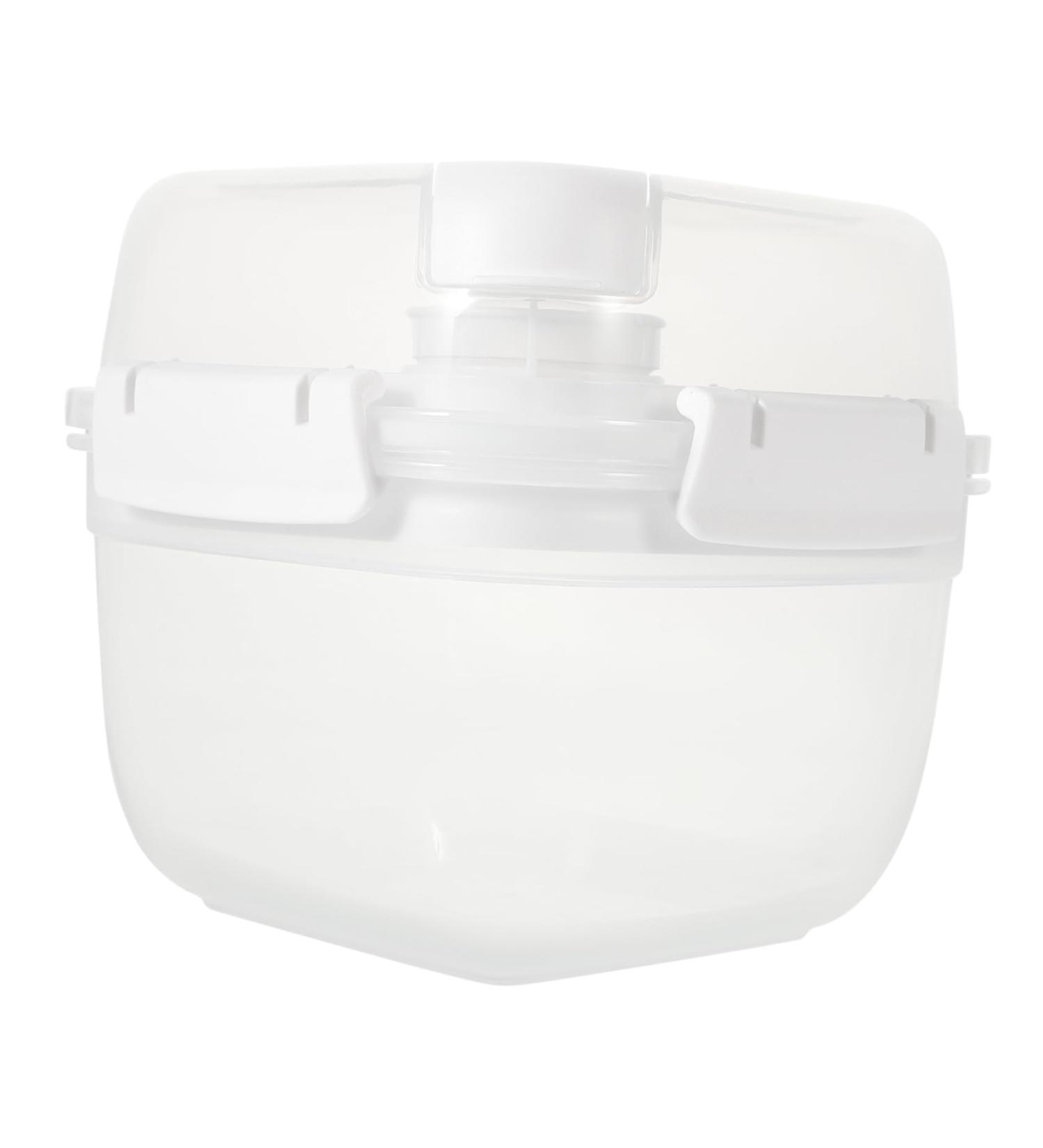 HOLIDYOYO Box Box Lunchbox Bento Container Lunch Boxes Lunch Holder White Compartment Box Pp Double Layer 15.8X15.8X14.3CM 10TUI4923B White 15.8X15.8X14.3CM - Buy Online on SooperMarket.com