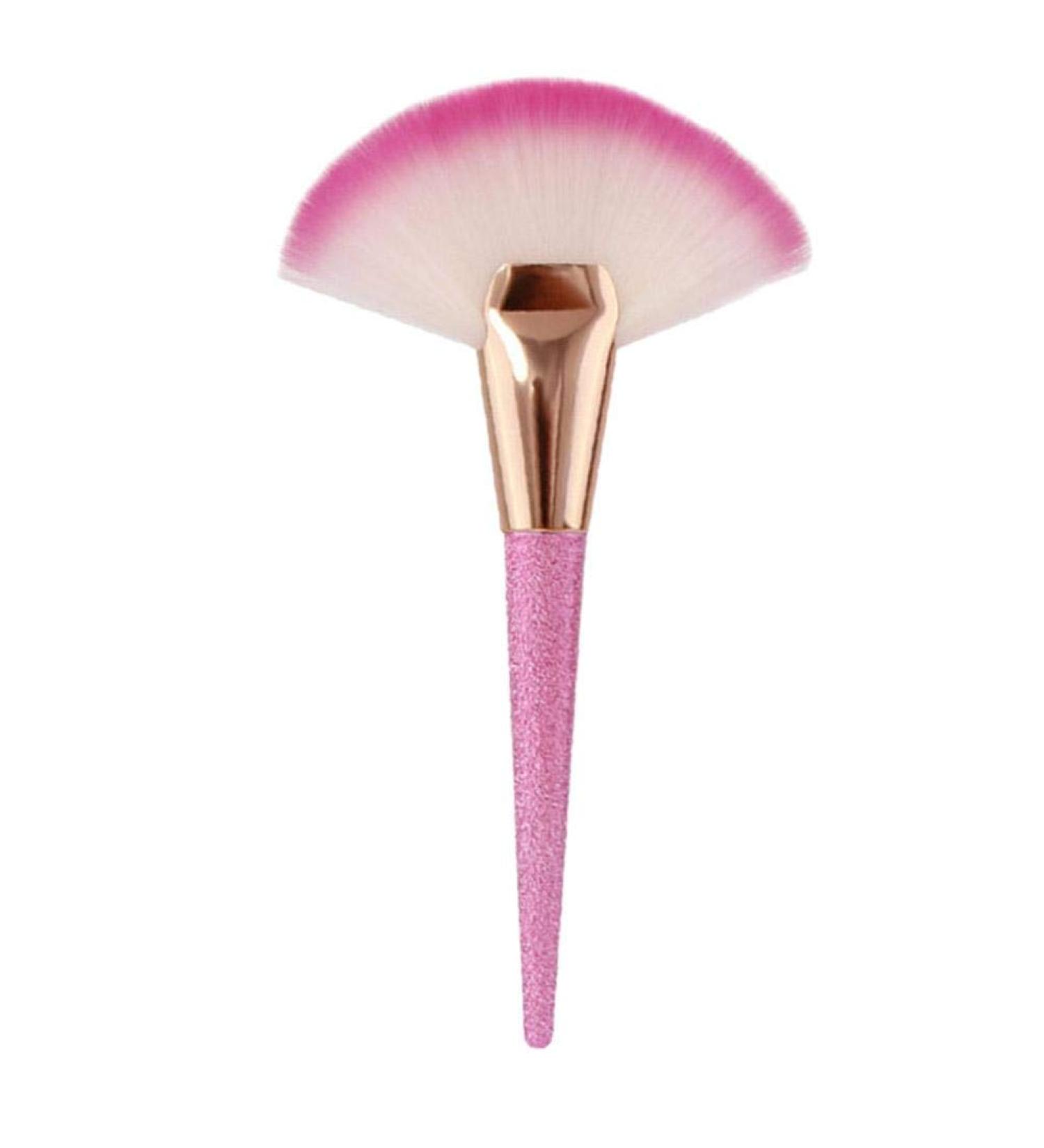Makeup Brush Pro 1 Pcs Large Fan Shape Makeup Brush Blush Powder Foundation Cosmetic Tool - Buy Online on SooperMarket.com