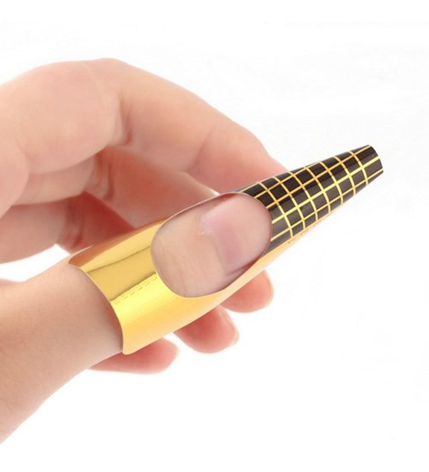 Bodhi2000 100pcs Nail Art Form Guide for UV Acrylic Nail Tip Extension Sticker - Buy Online on SooperMarket.com