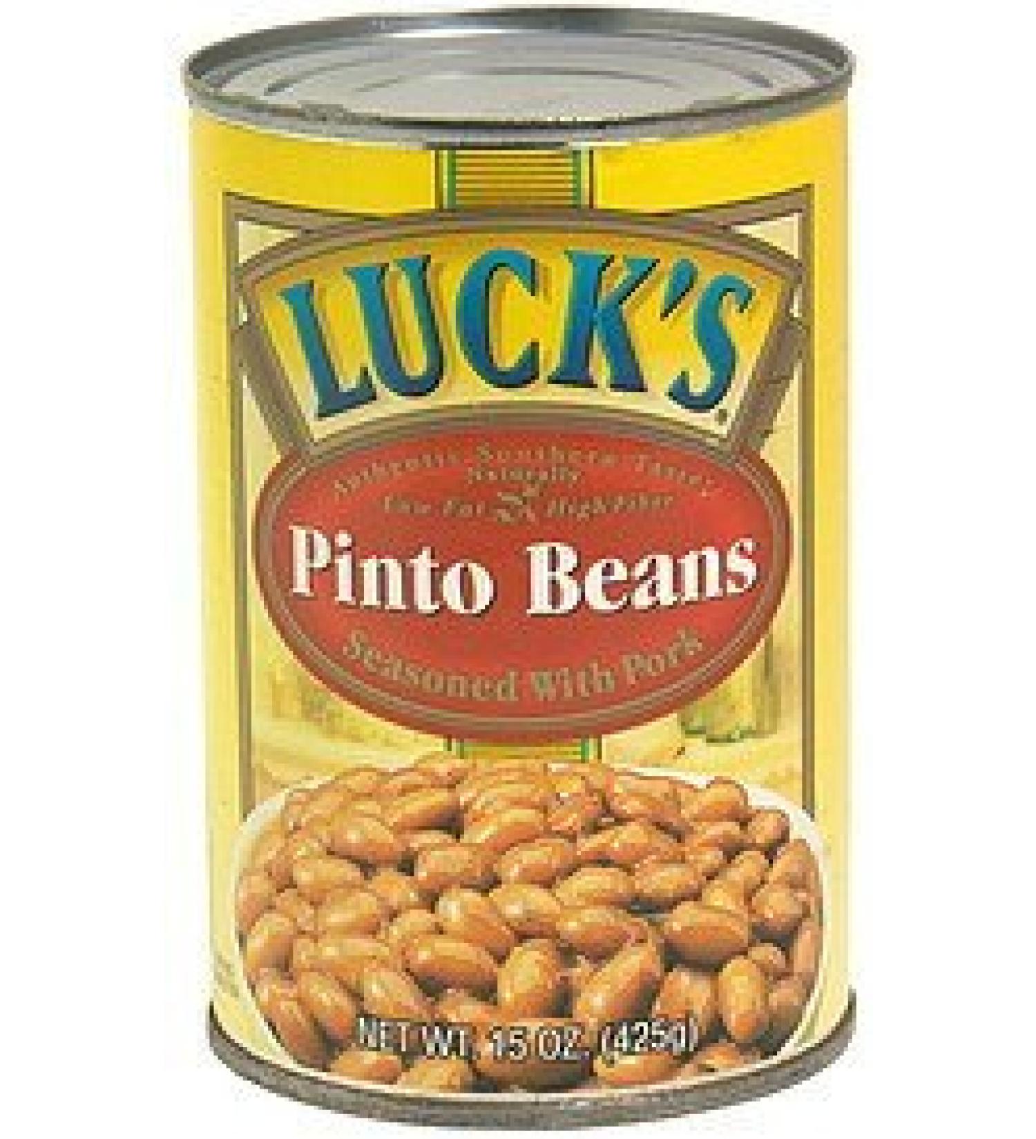 Luck's Beans, Pinto, 15-ounce (Pack of 6) by Luck's