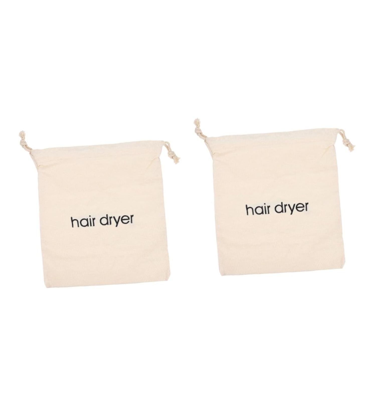 Mikinona 2pcs Hair Dryer Storage Bag Hair Dryer Holiday Travel Bathroom Hairdryers Travel Pouch Beige Fabric - Buy Online on SooperMarket.com
