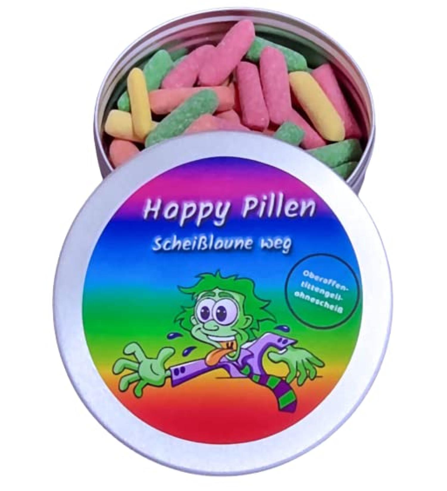 Happy Pills - Mood-Boosting Nerve Food | Relaxation Gift & Fun Treats | Hitschies Sour Mix by Feinkost Student - Buy Online on SooperMarket.com