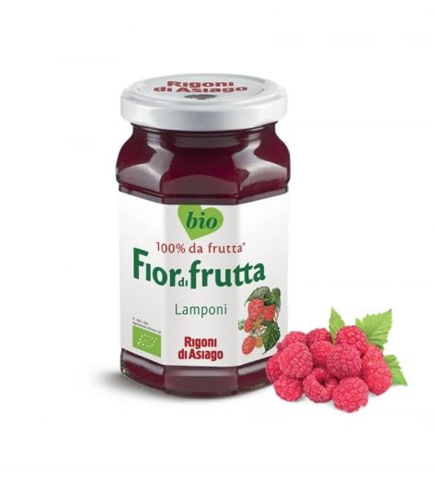 Rigoni di Asiago Fiordifrutta Organic Raspberry Jam 250g - Pack of 3